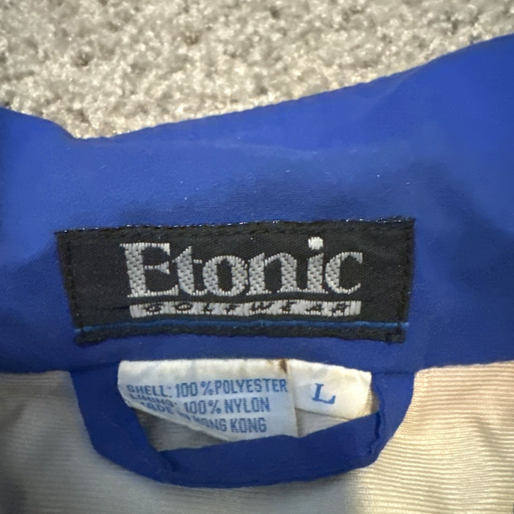 Vintage VINTAGE Etonic Windbreaker Jacket Mens L Golf Gore-Tex Water Resistant 90s Blue Teal Nylon Pullover - Size US L / EU 52-54 / 3 - 4 Thumbnail