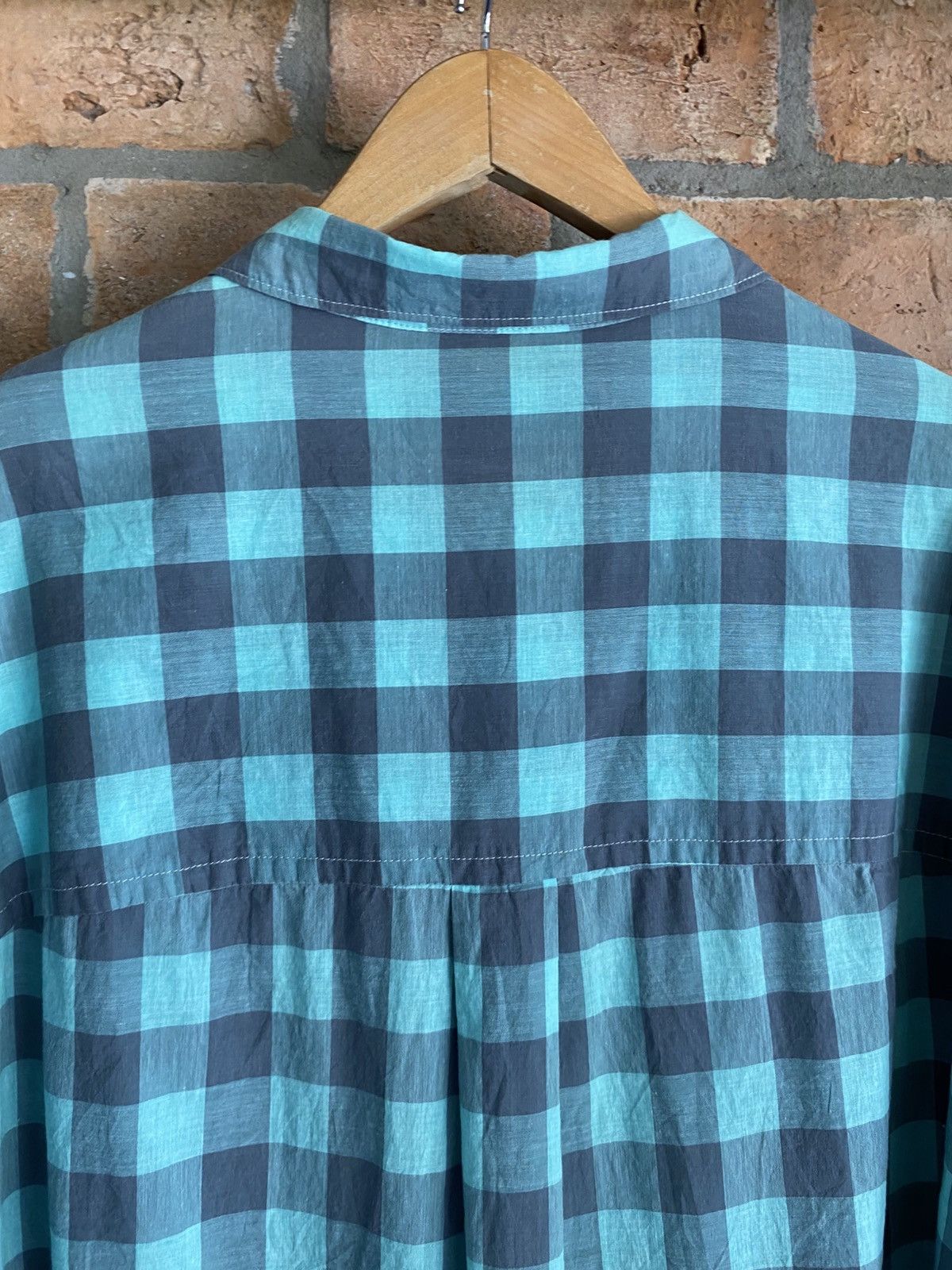 mercibeaucoup mercibeaucoup, jevous enprie Mint Checkered Button-Up Shirt Size XS / US 0-2 / IT 36-38 - 16 Thumbnail