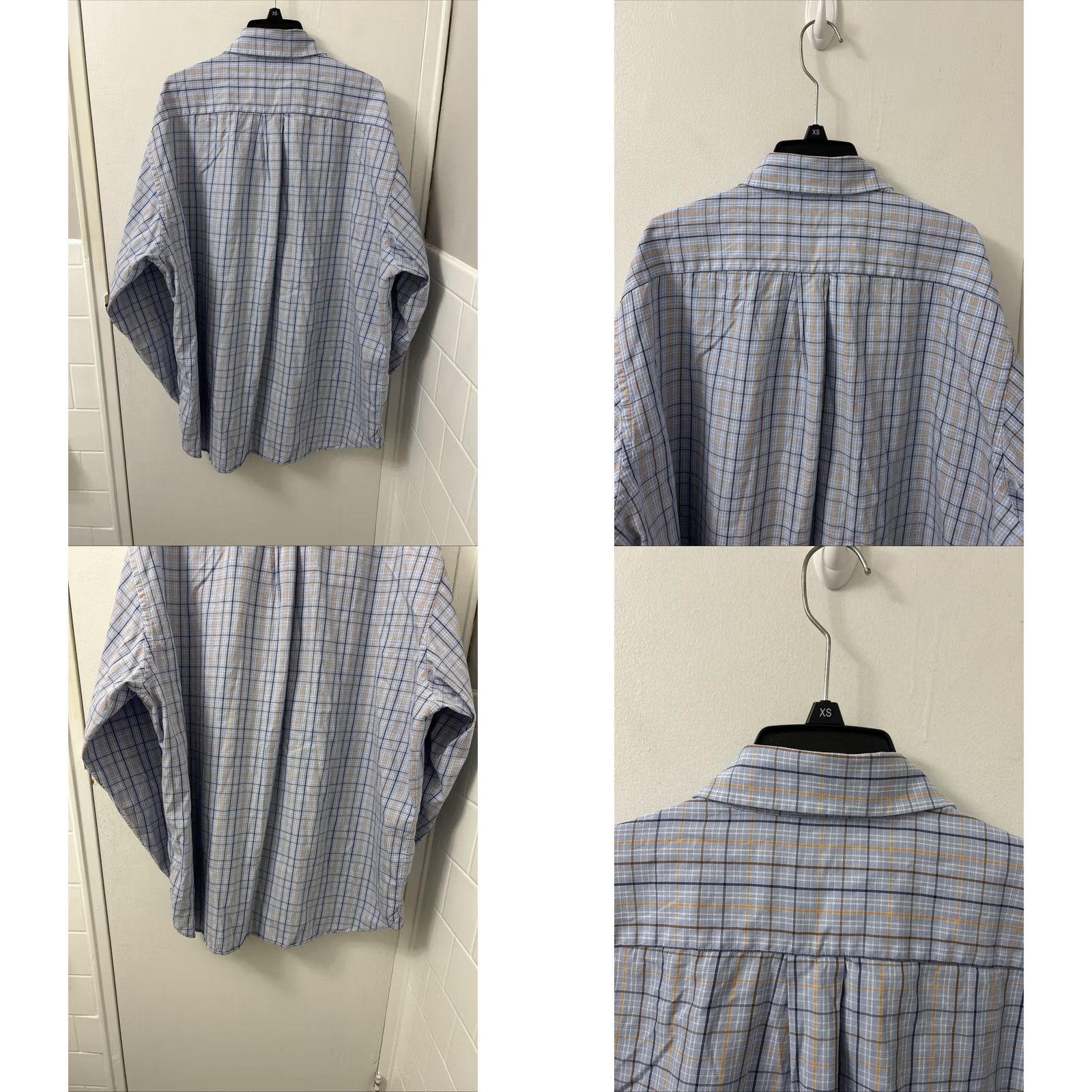 Brooks Brothers Brooks Brothers Country Club Shirt Men XL Blue Plaid Egyptian Cotton Button Down Shirt Up Button-Down Size US XL / EU 56 / 4 - 8 Thumbnail