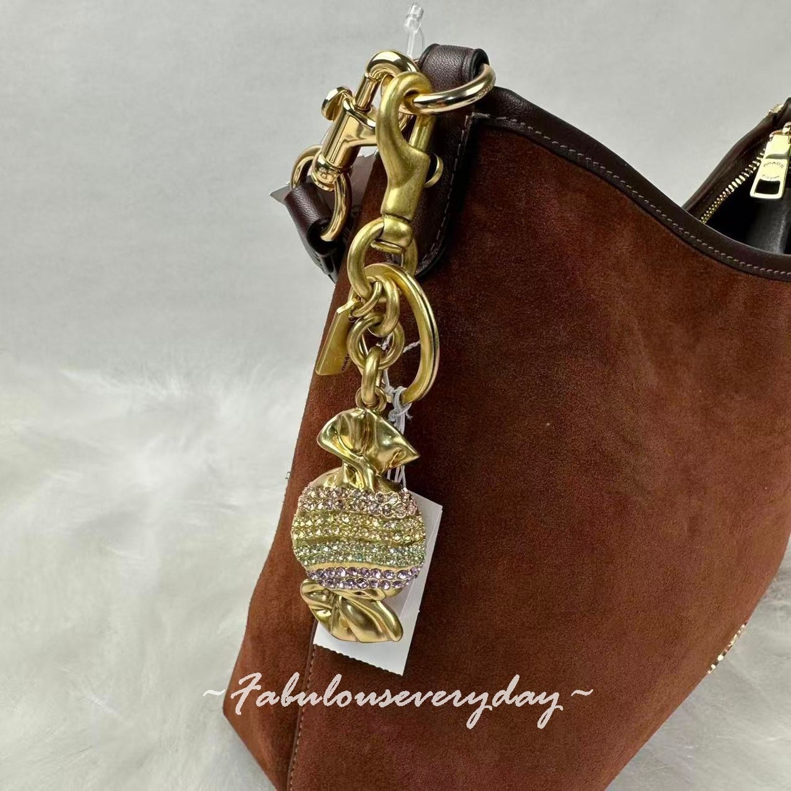 Coach Coach Candy Bag Charm in Brass Multi CDD09 NWT Size ONE SIZE - 3 Thumbnail