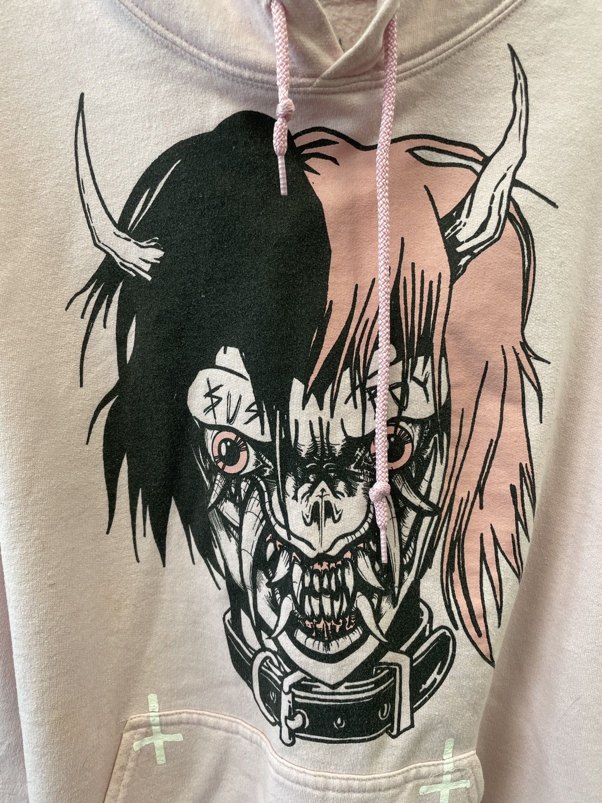 LIL PEEP Sus Boy GAS LIL PEEP X SUS BOY demon hoodie pink large Grailed