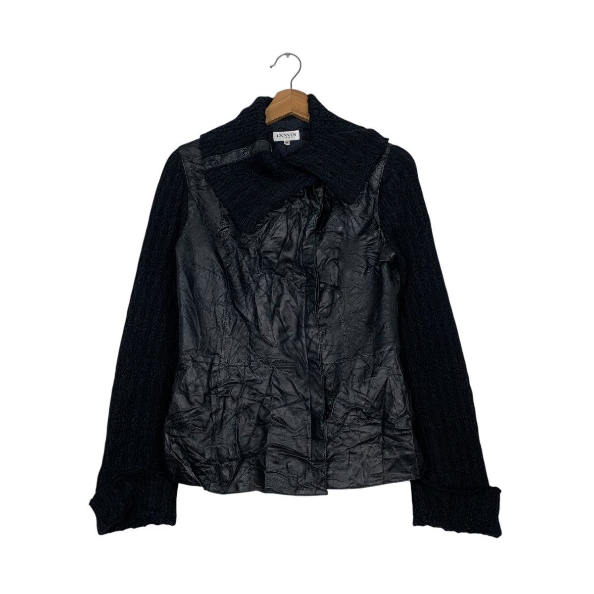 Japanese Brand Lanvin Leather Jacket Size S / US 4 / IT 40 - 1 Thumbnail