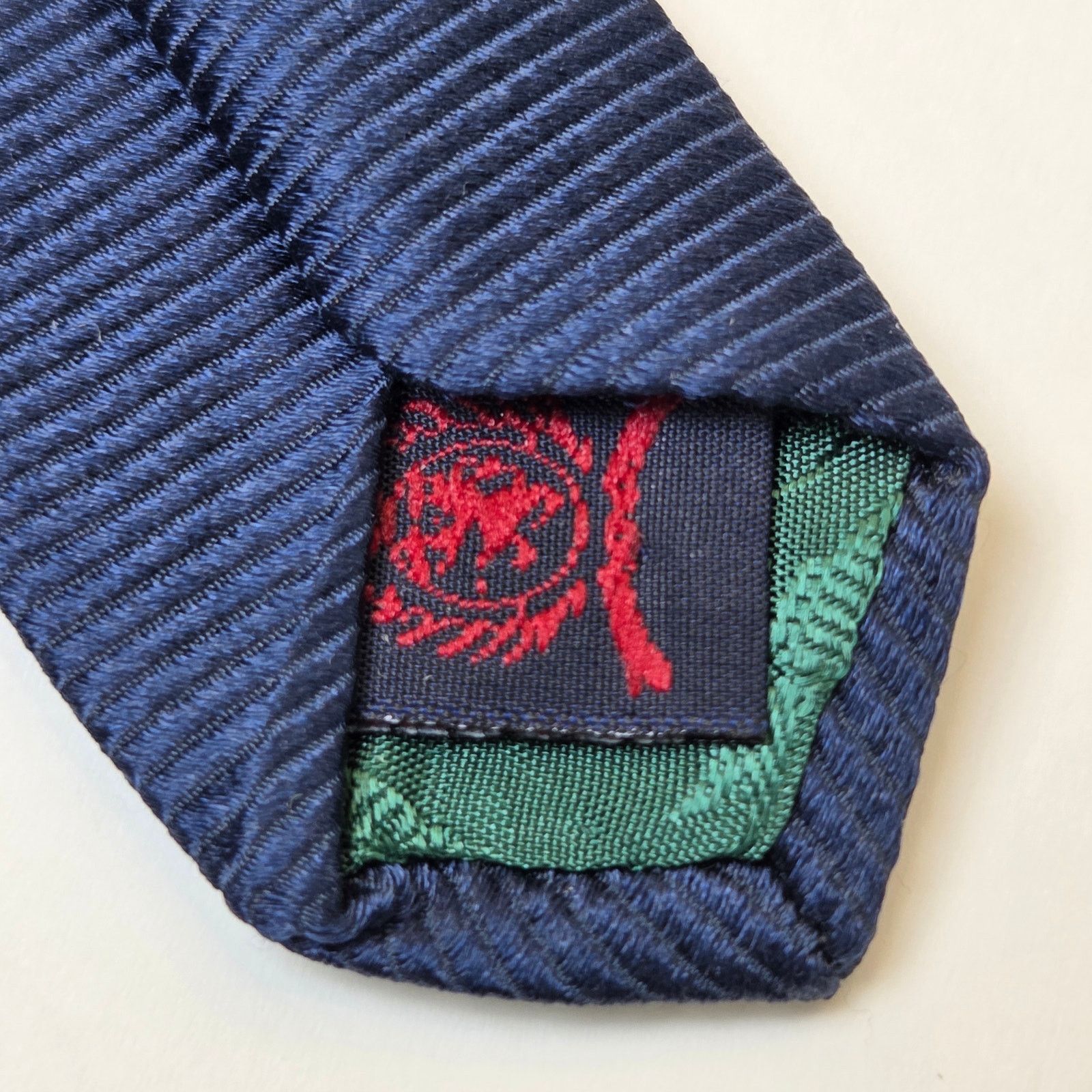 Tommy Hilfiger Tommy Hilfiger Silk Tie Lot Green Blue 3.75 USA Contrast Tip Size ONE SIZE - 9 Thumbnail