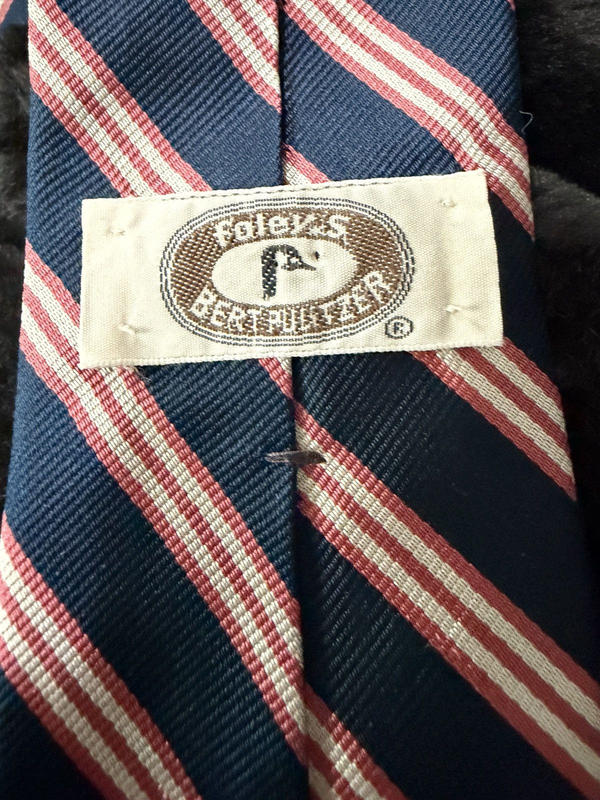 Bert Pulitzer VTG Bert Pulitzer Foley’s Striped Silk Neck Tie Size ONE SIZE - 3 Thumbnail