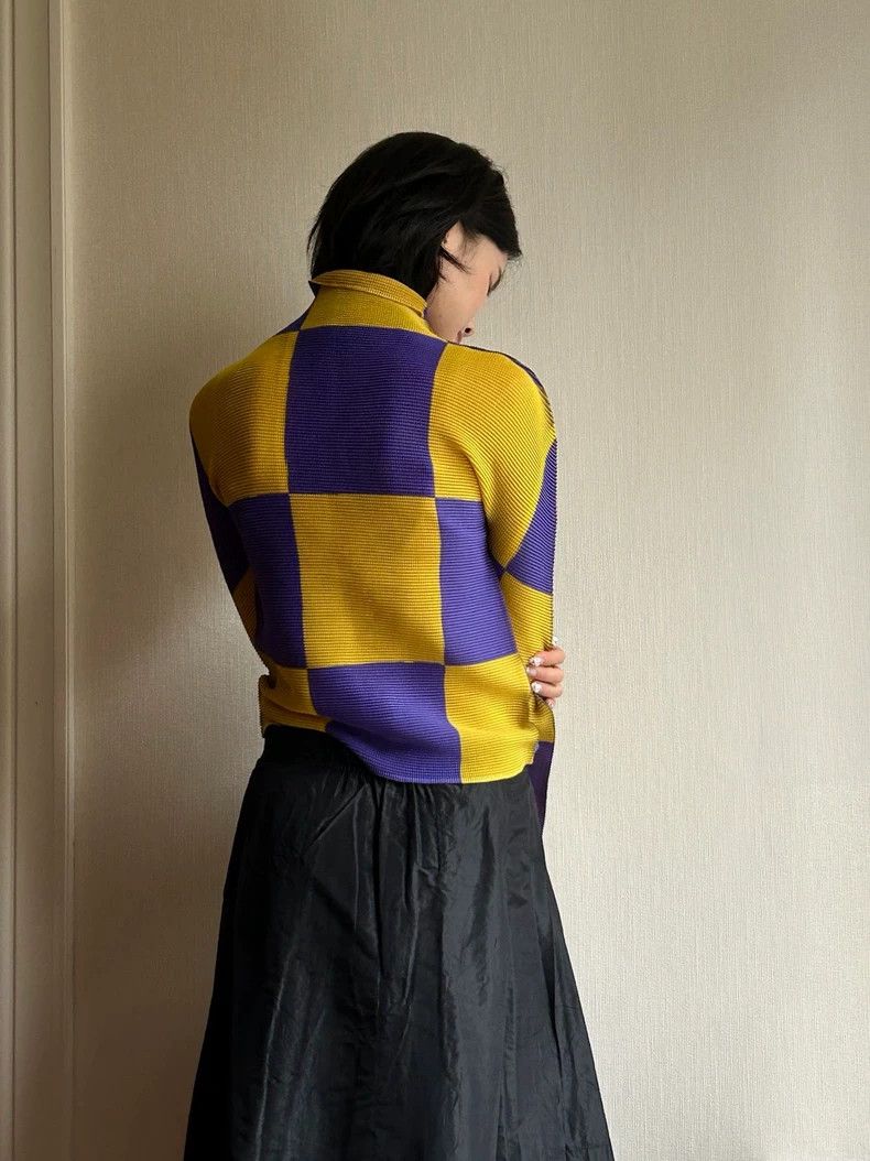 Issey Miyake Issey Miyake Color block pleated top Size M / US 6-8 / IT 42-44 - 2 Thumbnail
