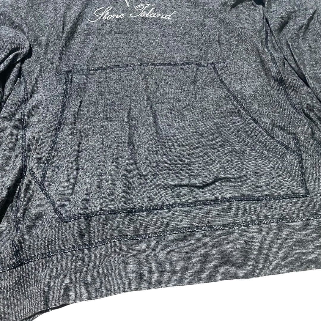 Stone Island Stone island vtg 2005 script logo embroidered grey hoodie Size US XL / EU 56 / 4 - 4 Thumbnail