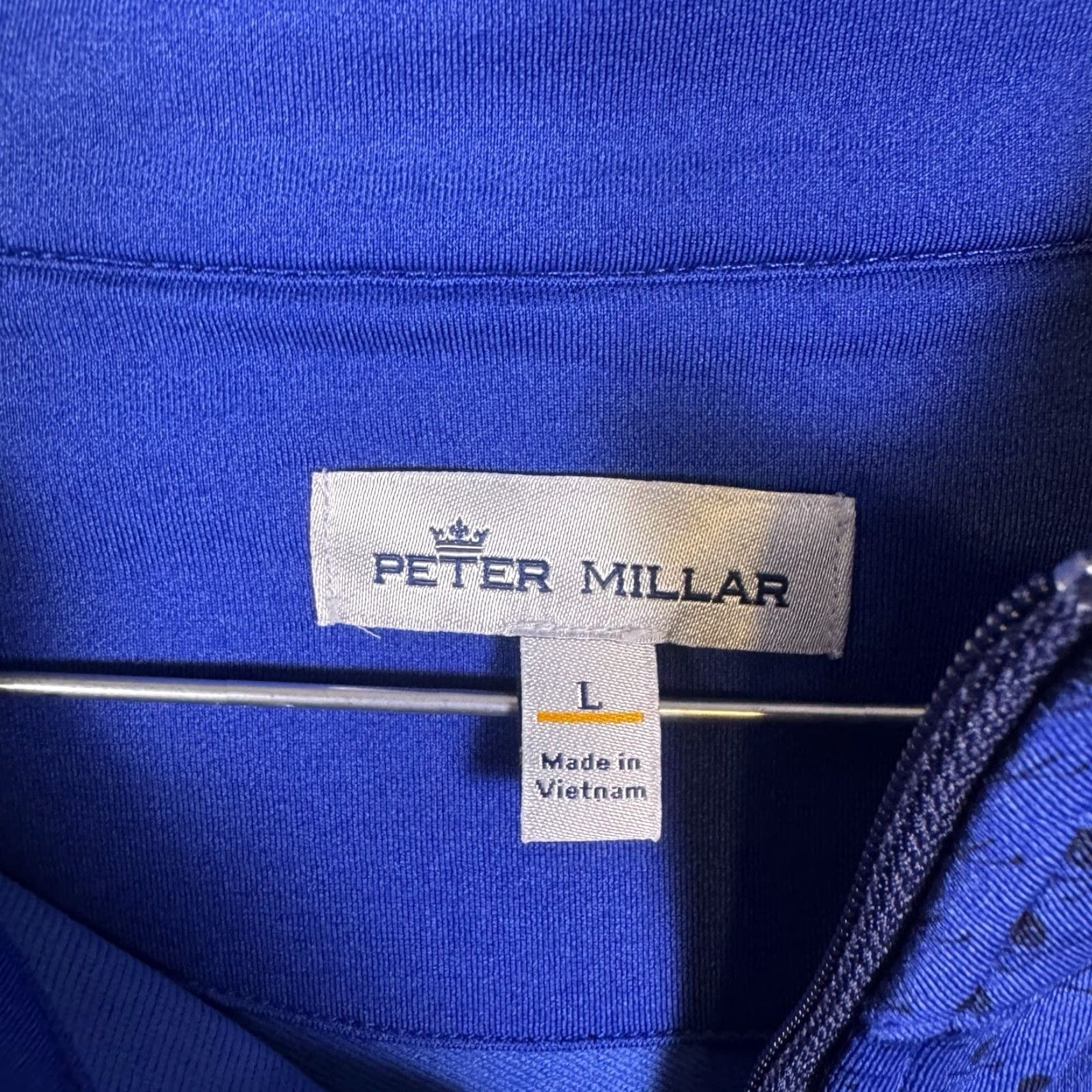 Peter Millar Peter Millar Perth Jacket Mens L 1/4 Zip Pullover Geometric Blue Size US L / EU 52-54 / 3 - 5 Thumbnail