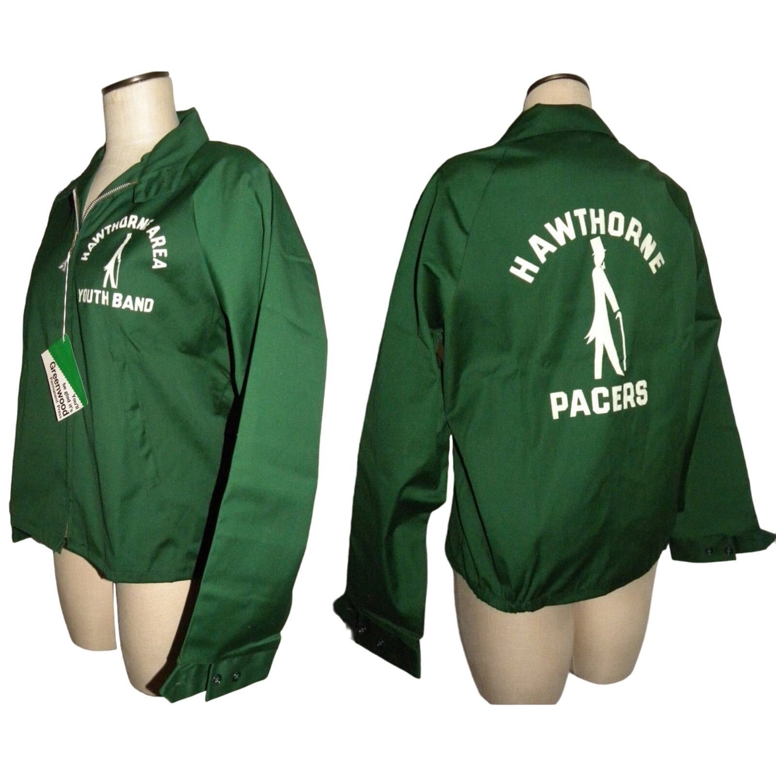 Vintage 80s FLOCKED Windbreaker Jacket | Marching Band Graphics Size US S / EU 44-46 / 1 - 2 Thumbnail