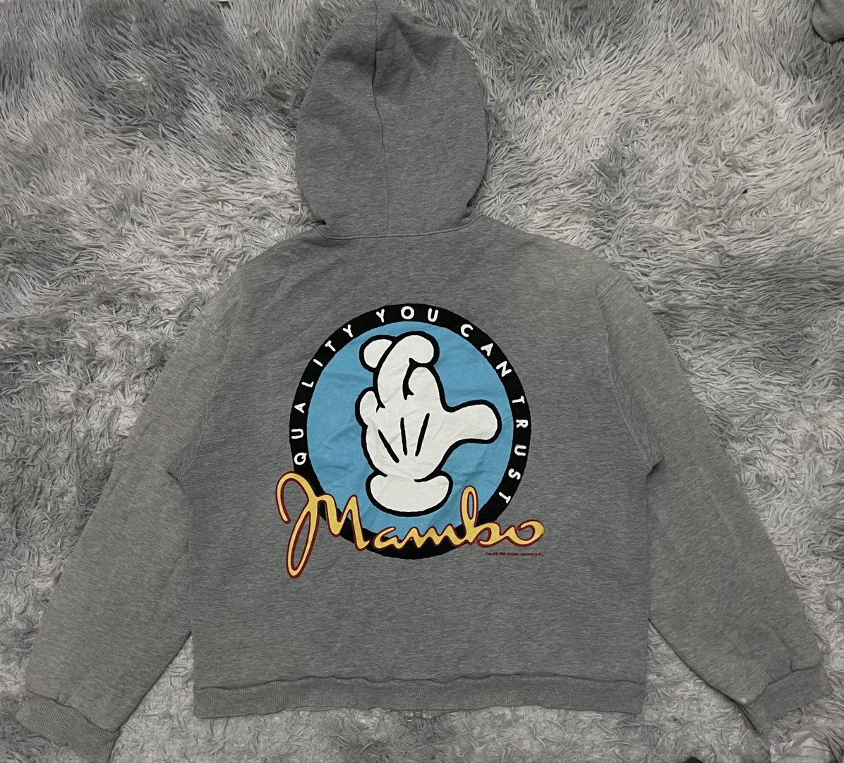 Mambo 1989 MAMBO “QUALITY YOU CAN TRUST” HOODIE ZIP UP DISTRESSED Size US M / EU 48-50 / 2 - 13 Thumbnail
