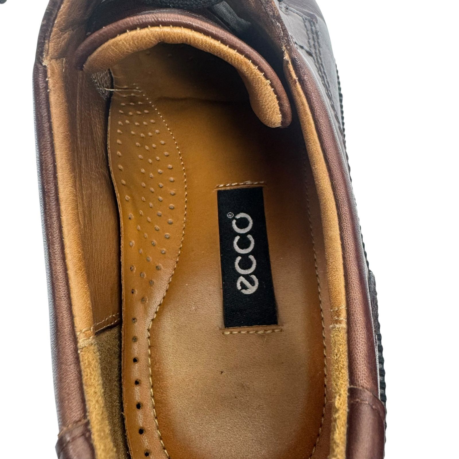 Ecco Ecco leather oxford dress shoes brown lace up comfort 8/8.5 Size US 8.5 / EU 41-42 - 4 Thumbnail