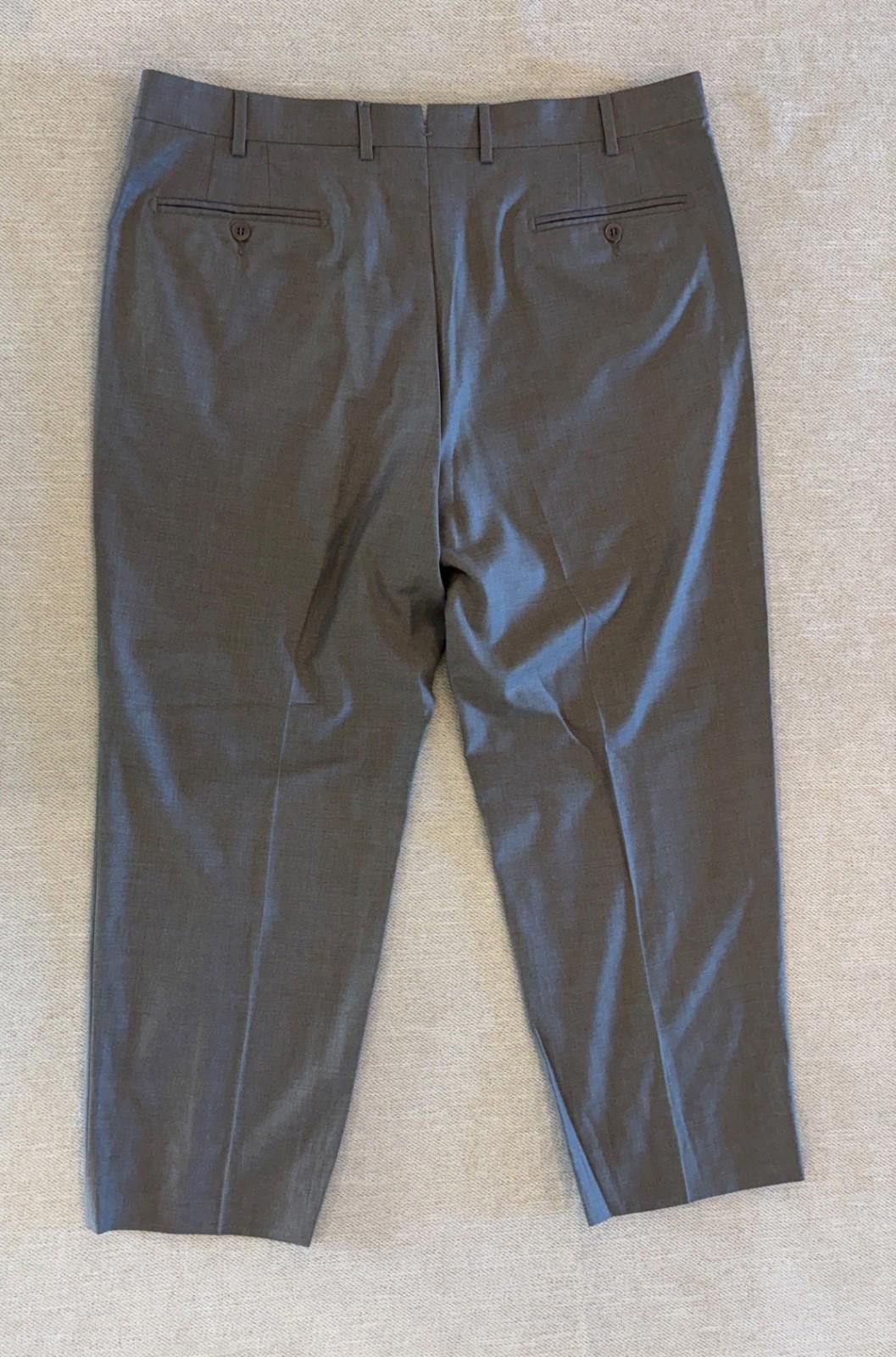 Zanella Zanella Platinum Trousers 36 Gray Loro Piana 150s Wool Italy Size US 36 / EU 52 - 3 Thumbnail