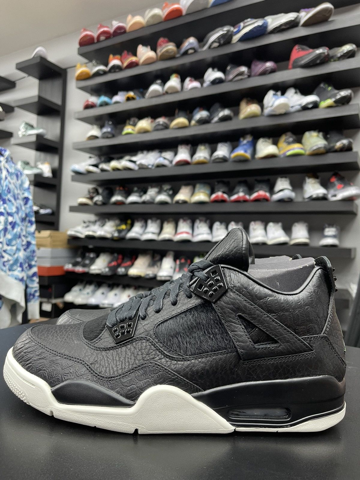 Jordan Brand Size 13 - Jordan 4 Retro Pony Hair Black Size US 13 / EU 46 - 1 Thumbnail