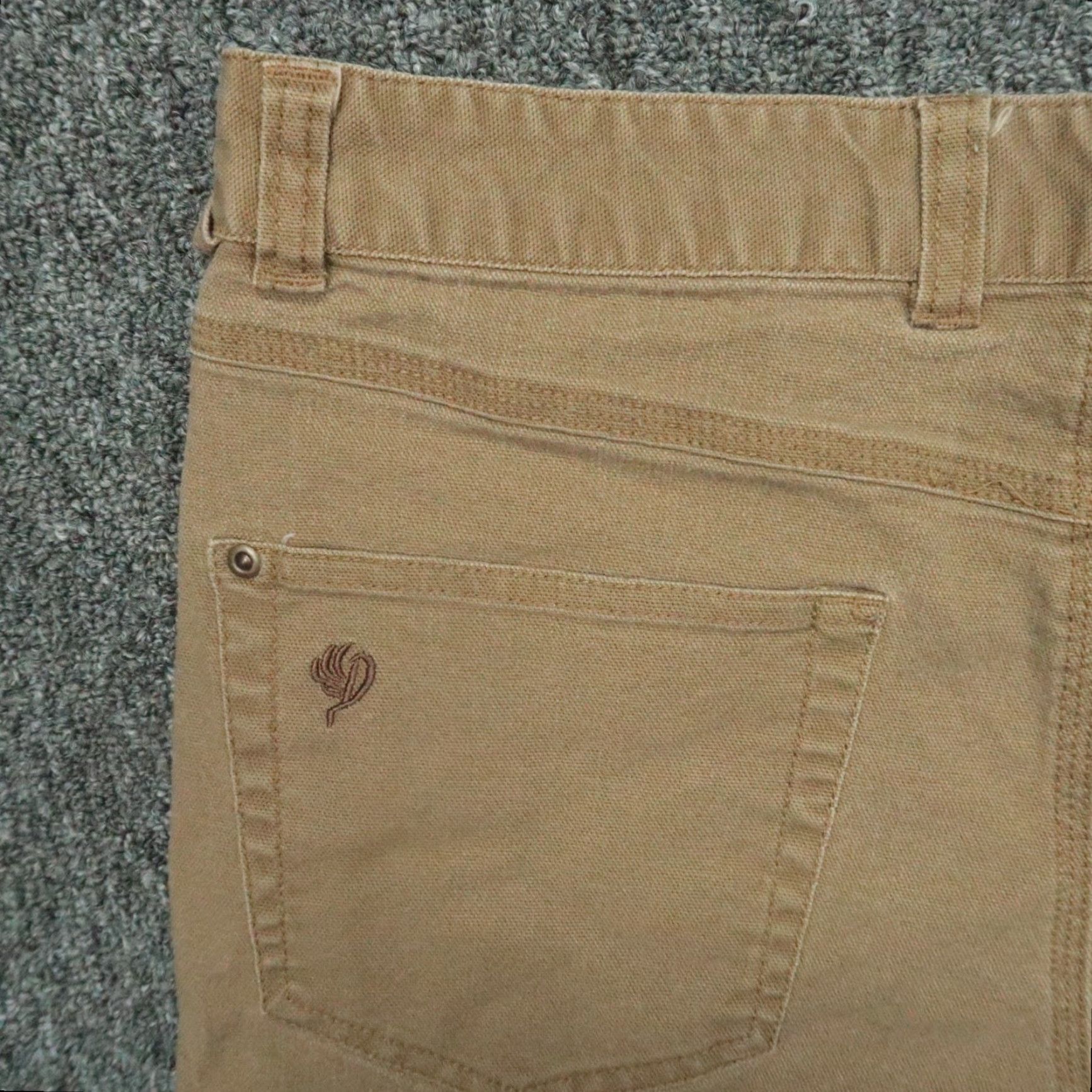 Vintage Duck Camp Pants Mens 33x30 Brown Canvas Cordura Hiking Hunting Outdoors Pockets Straight Regular Everyday Wear Size US 33 - 5 Thumbnail