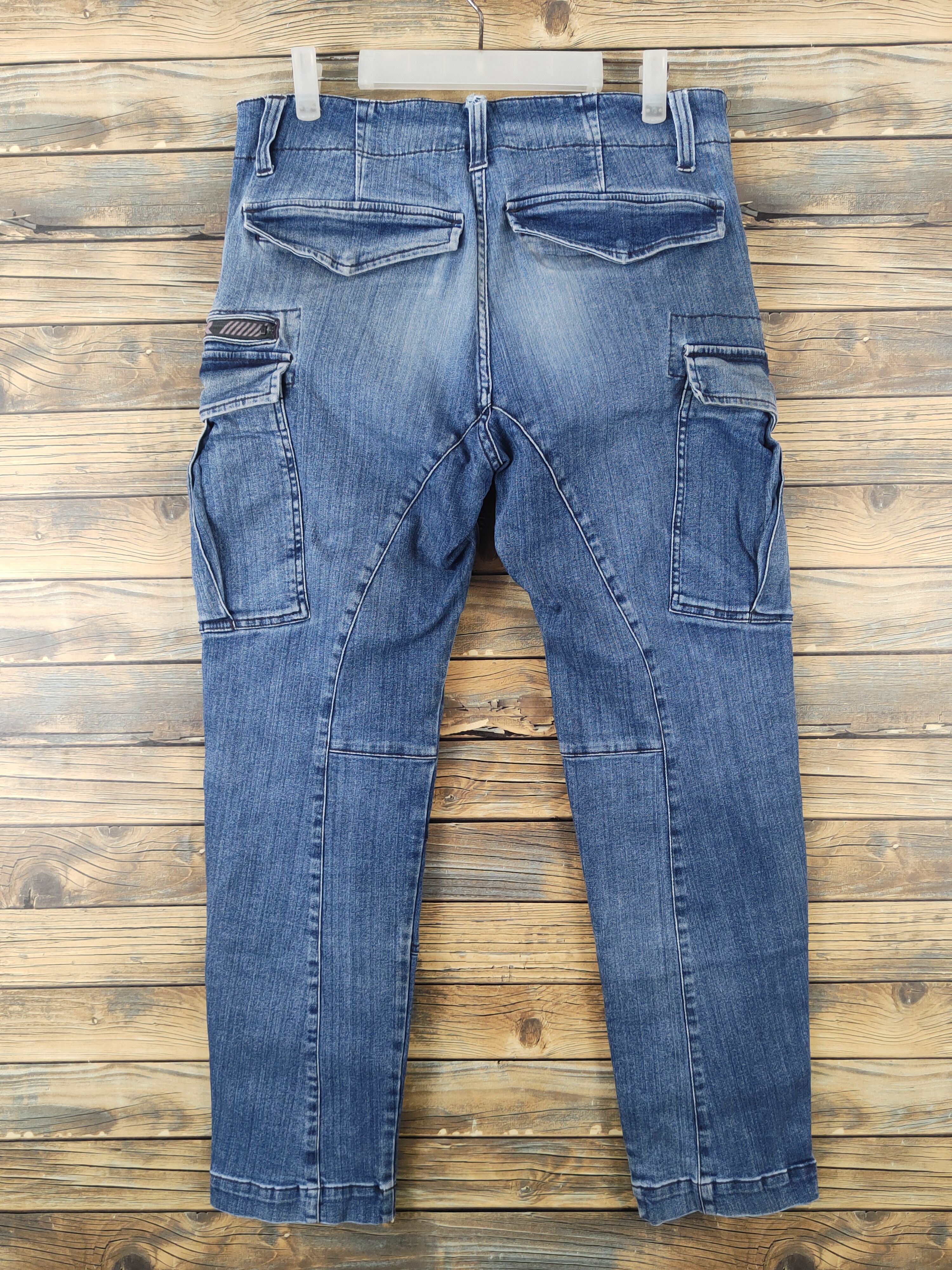 Japanese Brand Hummer tactical Distressed Ripped denim Jeans #W1865 Size US 33 - 10 Thumbnail