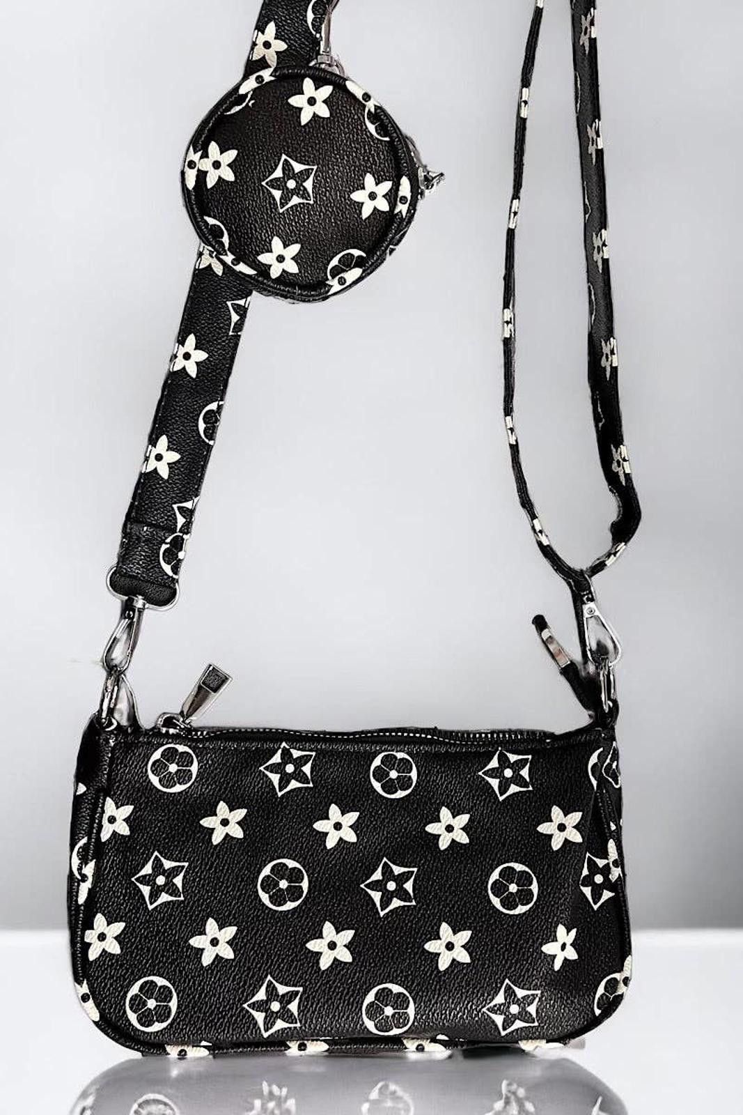 Other Black Star Printed Crossbody Purse Size ONE SIZE - 3 Thumbnail