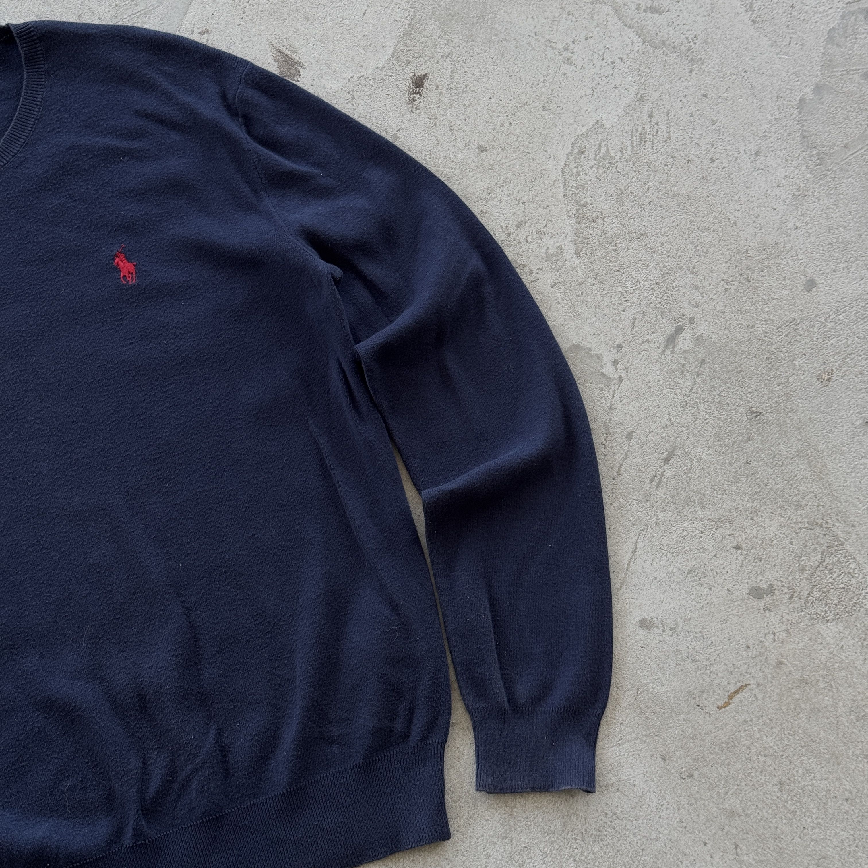 Polo Ralph Lauren Polo Ralph Lauren Navy Pima Cotton Crewneck Sweater Size XS Size US XS / EU 42 / 0 - 2 Thumbnail