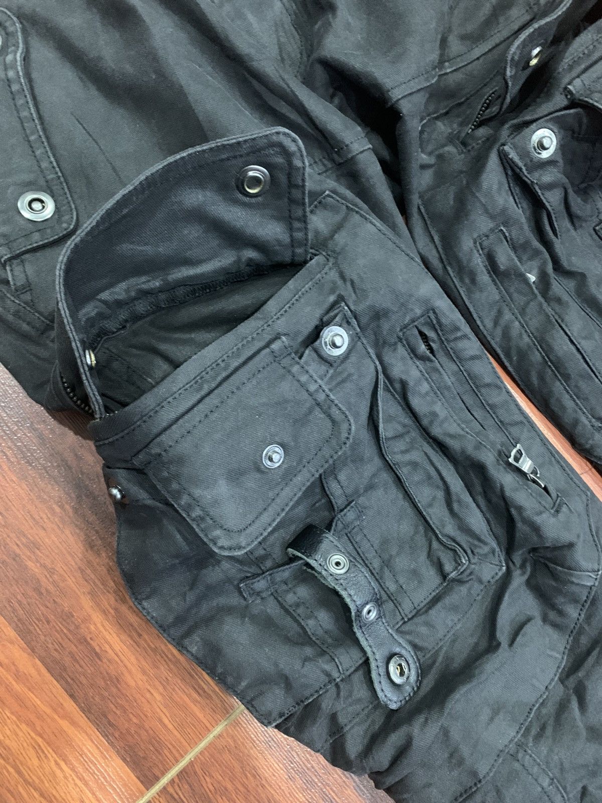 Tornado Mart Tornado Mart Waxed Cargo Pants Size US 34 / EU 50 - 10 Thumbnail