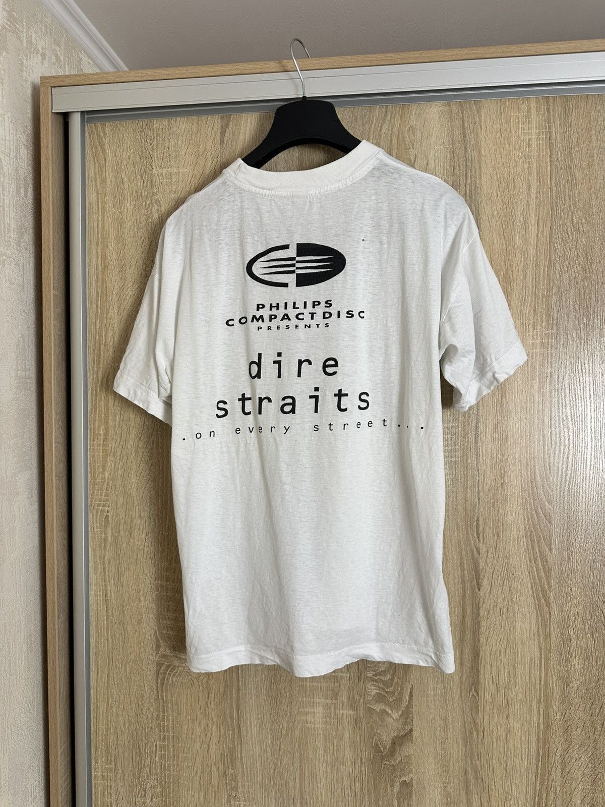 Vintage 🔥 1991 Dire Straits On Every Street Rock Band T Shirt Album Size US L / EU 52-54 / 3 - 3 Thumbnail