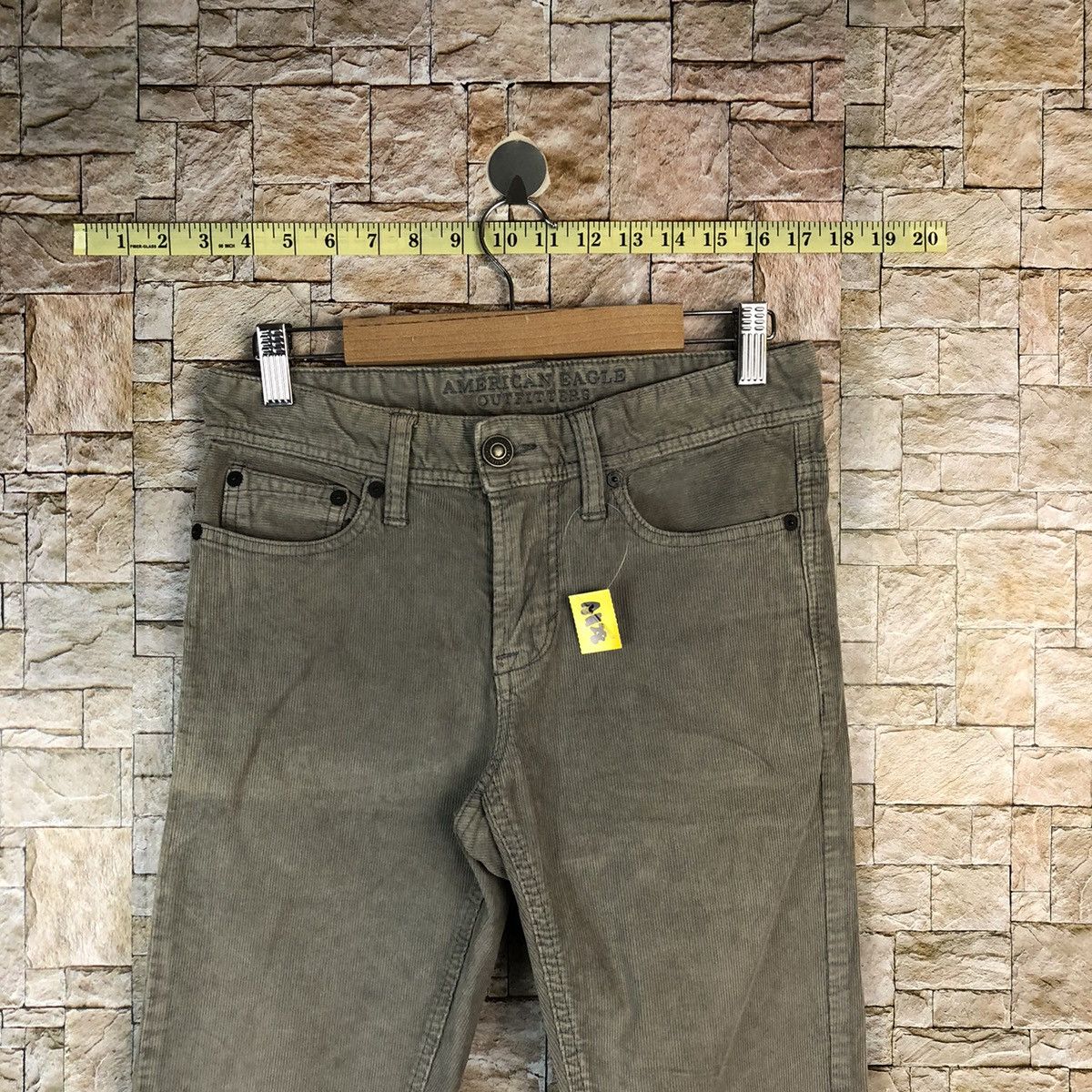 Vintage American Eagle Outfitters Grey Conduroy Pants #A1128 Size US 27 - 4 Thumbnail