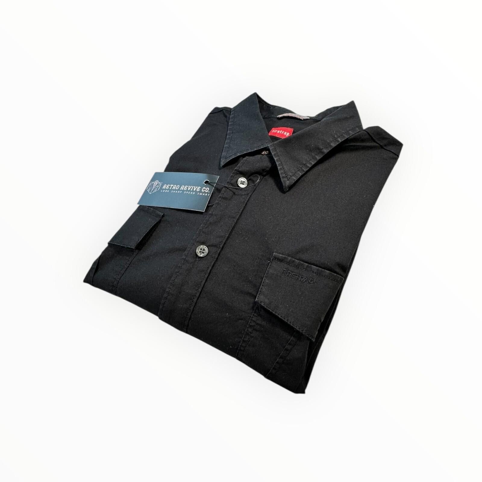 Firetrap Firetrap Shirt Men's UK Size 2XL Black Long Sleeve Size US XXL / EU 58 / 5 - 1 Thumbnail