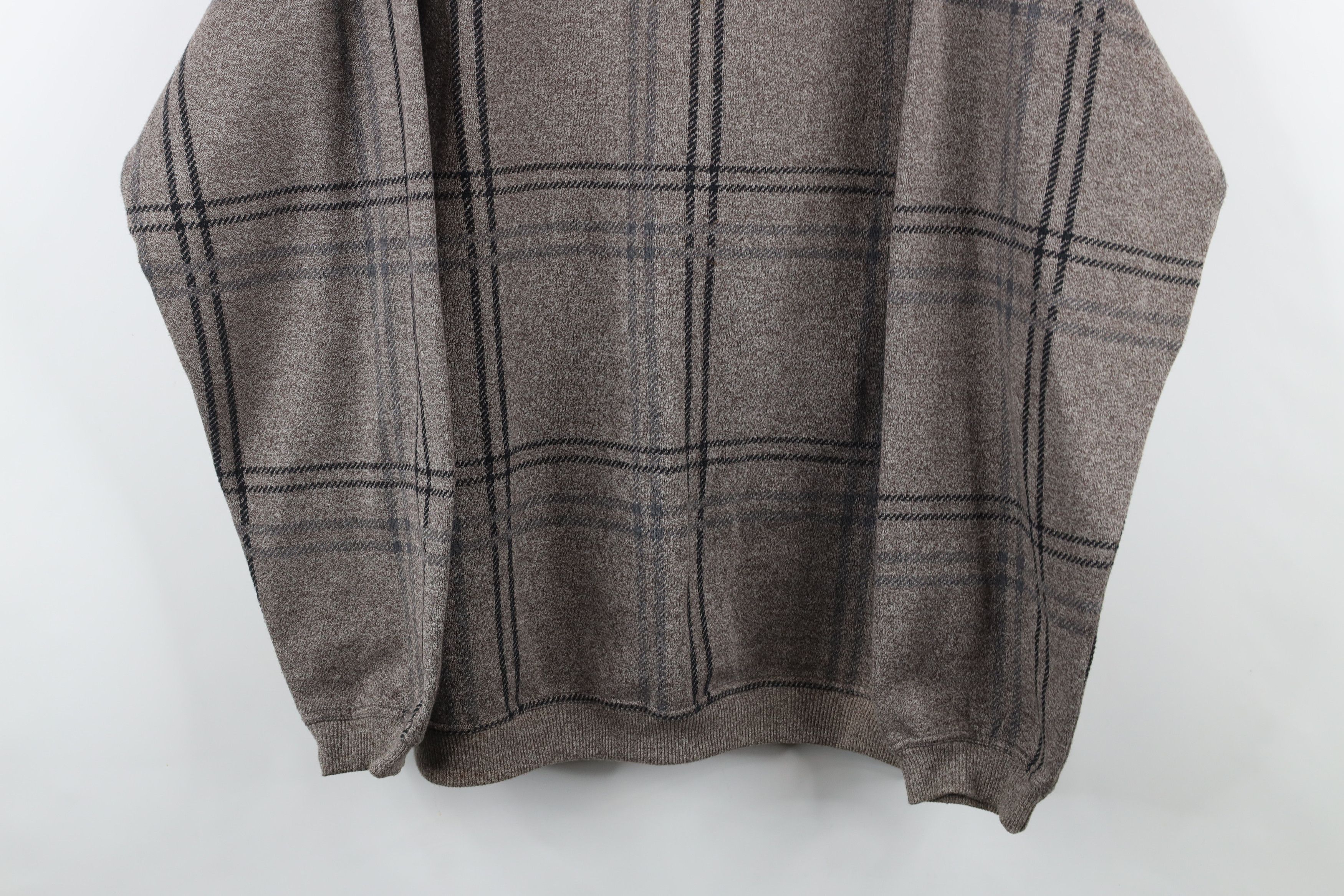 Vintage Vintage 90s Streetwear Faded Checkered Crewneck Sweatshirt Size US XL / EU 56 / 4 - 3 Thumbnail