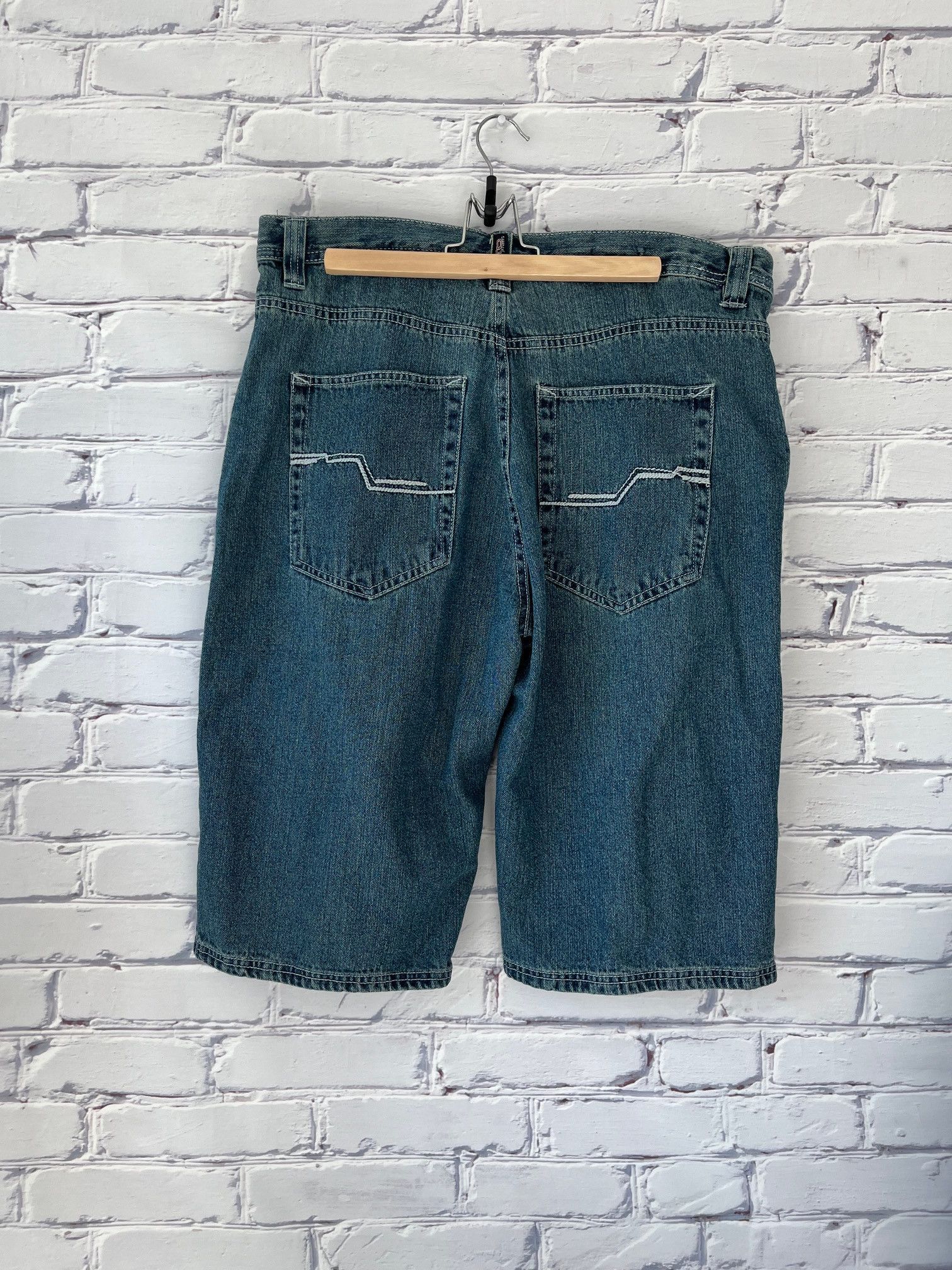 Vintage Vintage Moto Jeans Denim Shorts Size US 34 / EU 50 - 1 Thumbnail