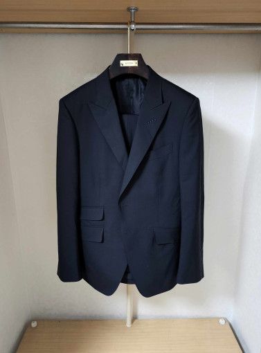 Tom Ford o1sm1stk0824 O'Connor Black Solid Two Piece Suit in Black Size US L / EU 52-54 / 3 - 1 Thumbnail