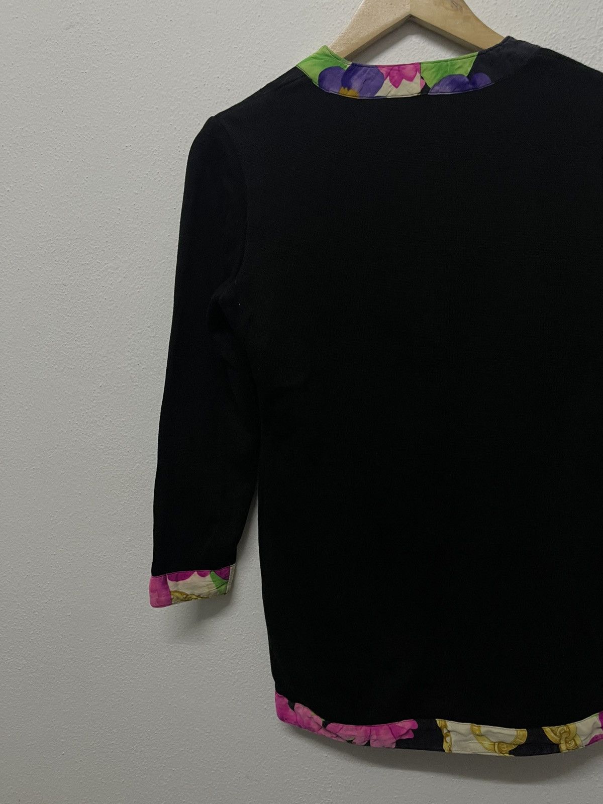 Celine 80s CELINE PARIS SILK/COTTON CARDIGAN FLORAL DESIGN RARE Size XS / US 0-2 / IT 36-38 - 16 Thumbnail
