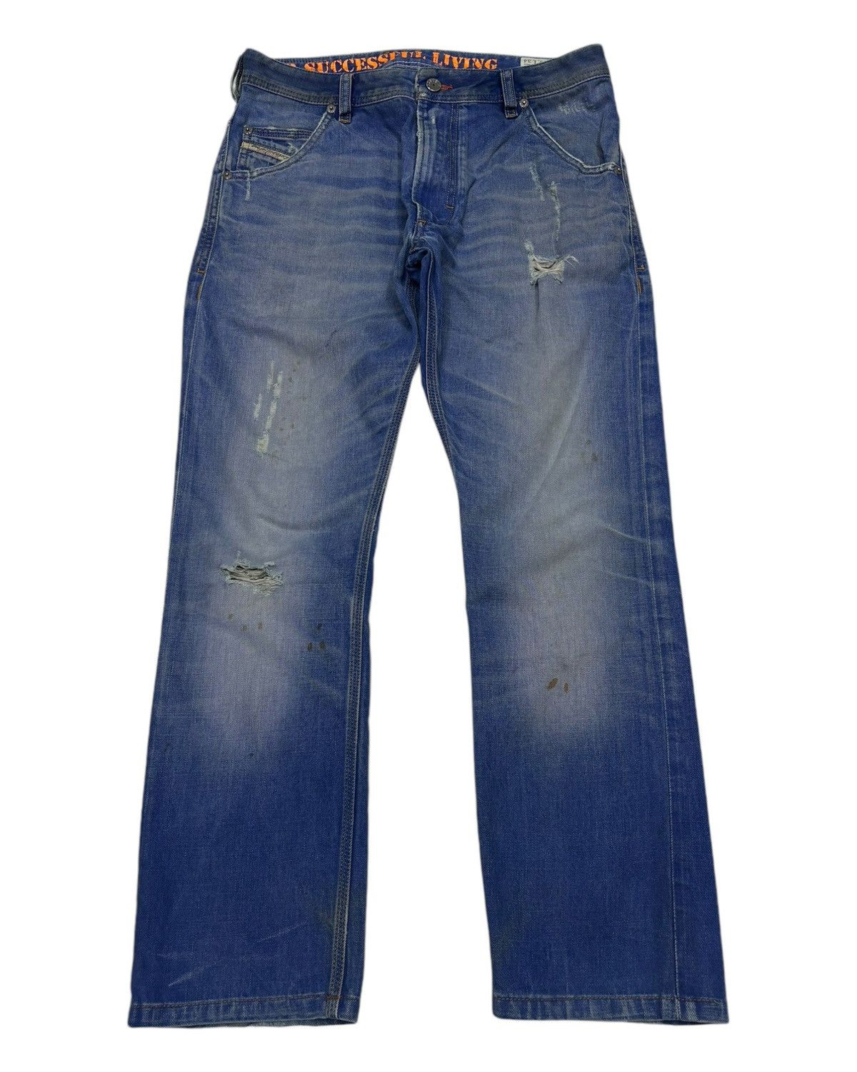 Diesel Vintage Diesel Blue Distressed Denim Jeans Size US 30 / EU 46 - 1 Thumbnail