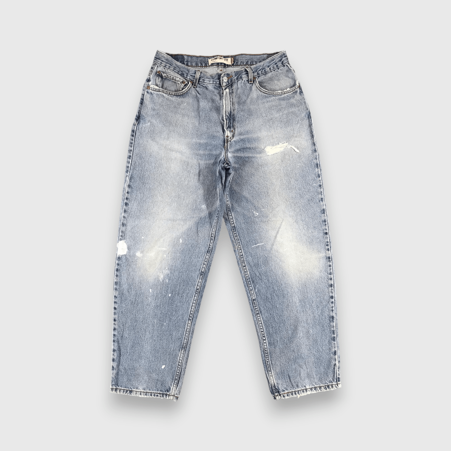 Levi's Light Washed Vintage Levis 560 Jeans Distressed Denim-J1041 Size US 35 - 1 Thumbnail