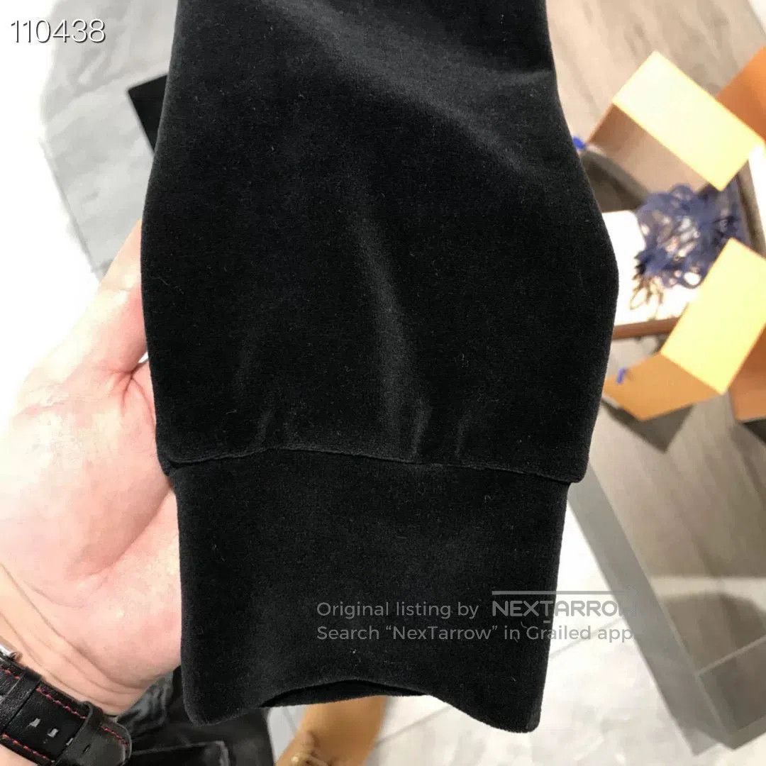 Gucci Gucci Black Velvet Sweatshirt L Size. Size US L / EU 52-54 / 3 - 4 Thumbnail