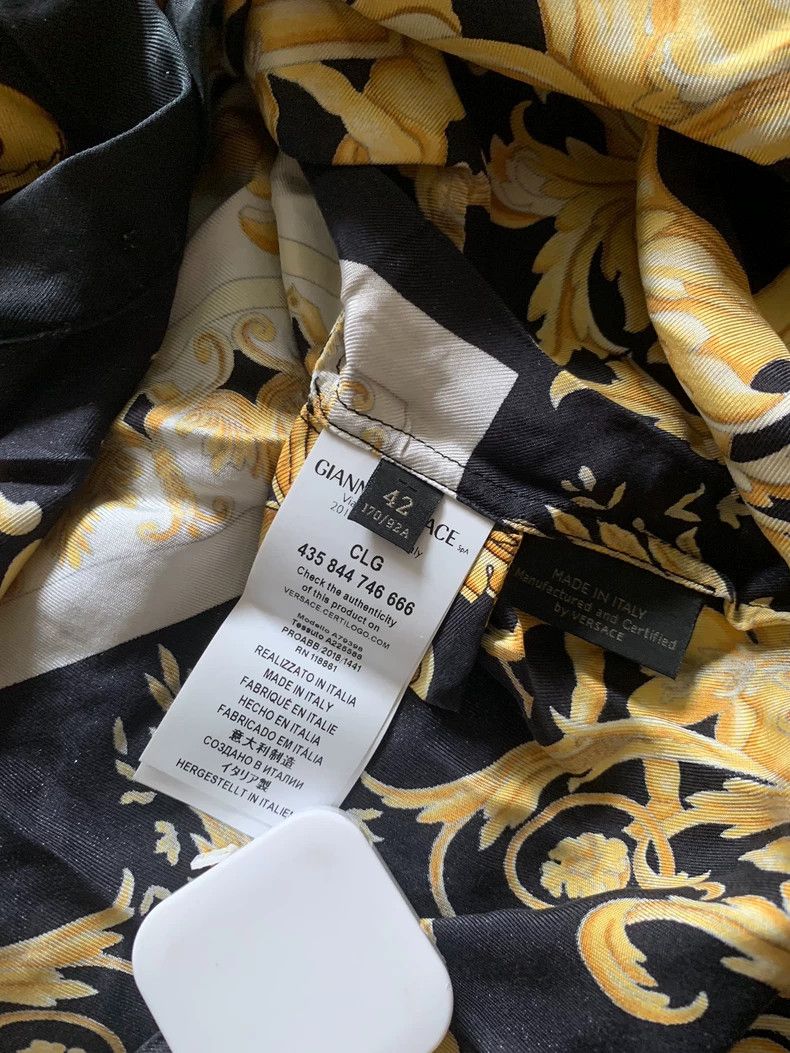 Versace Versace Baroque mulberry silk silk shirt Size US M / EU 48-50 / 2 - 4 Thumbnail