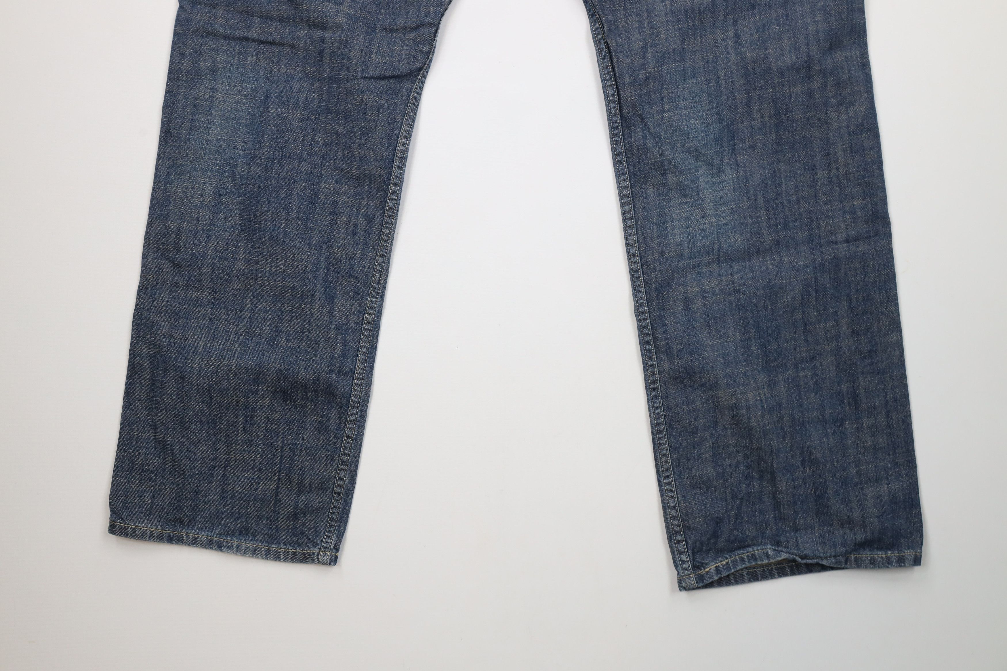 Levi's × Vintage Vintage Y2K Levis 569 Straight Wide Leg Denim Jeans Blue Size US 36 / EU 52 - 12 Thumbnail