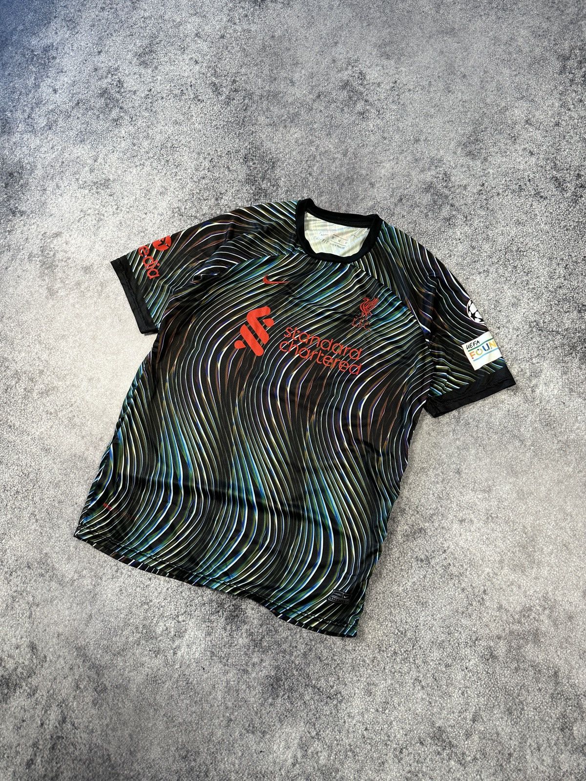 Pre-owned Liverpool X Nike Liverpool Soccer Jersey Streetwear Style Usa S Vtg In Multicolor