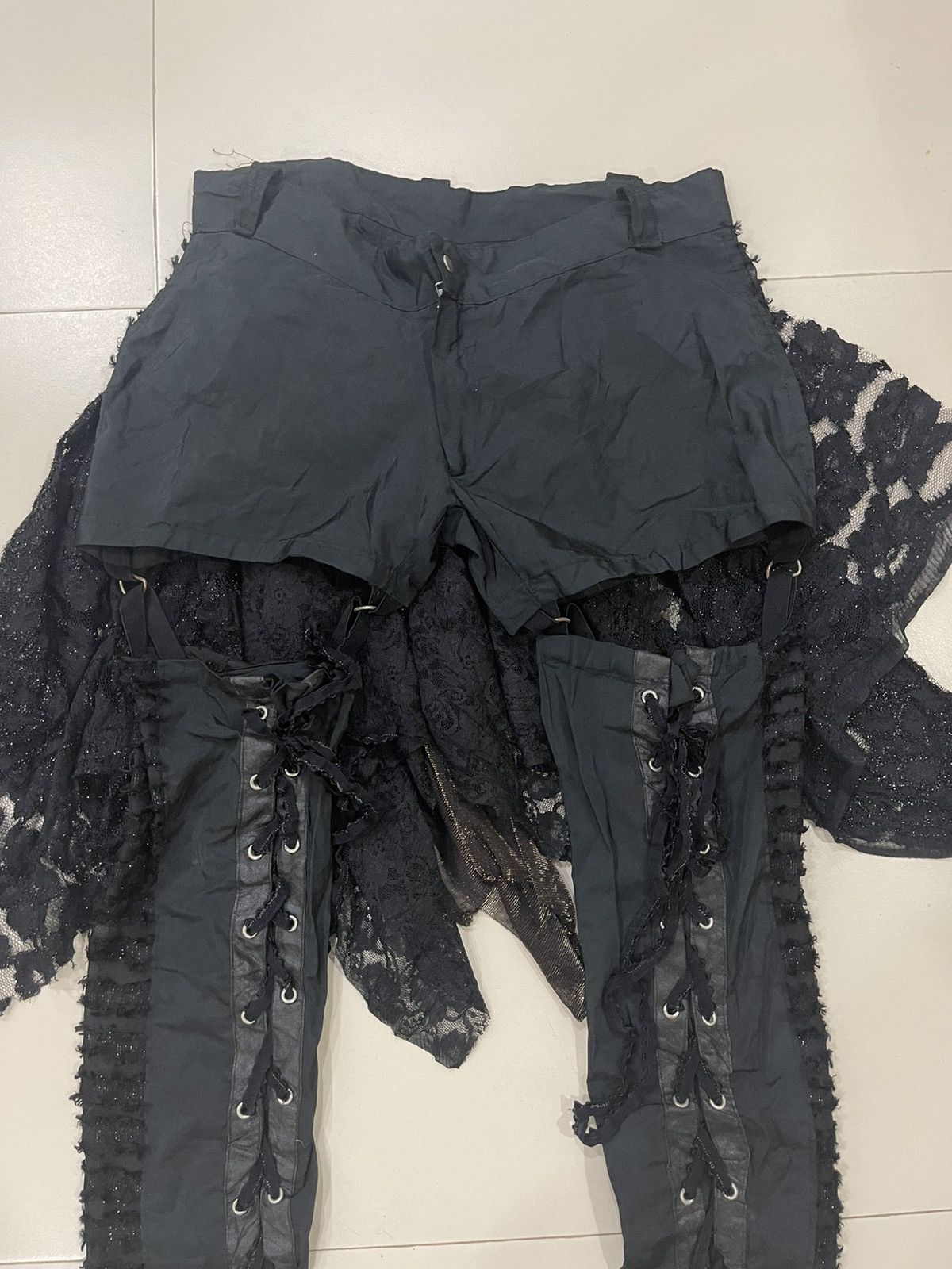 Designer × Japanese Brand Rare H NAOTO Parachute Designer Pants Mad Punk Streetwear Size 25" / US 0 / IT 36 - 2 Thumbnail