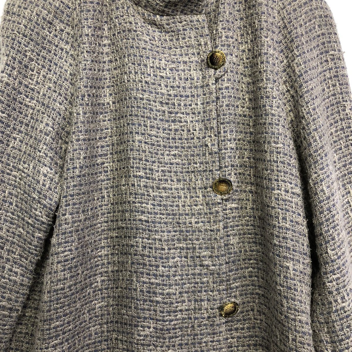 Japanese Brand × Smartwool Fancy Worsted Smart Wool Design Long Coat Jacket Size US M / EU 48-50 / 2 - 5 Thumbnail