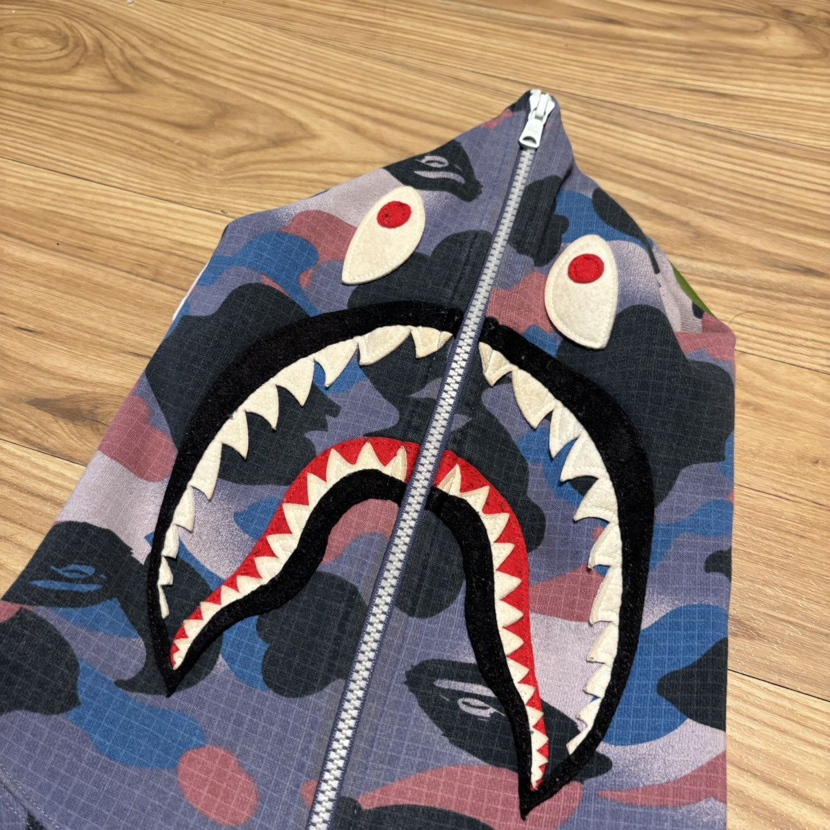 Bape Bape Grid Camo Shark Full-Zip Size US L / EU 52-54 / 3 - 3 Thumbnail