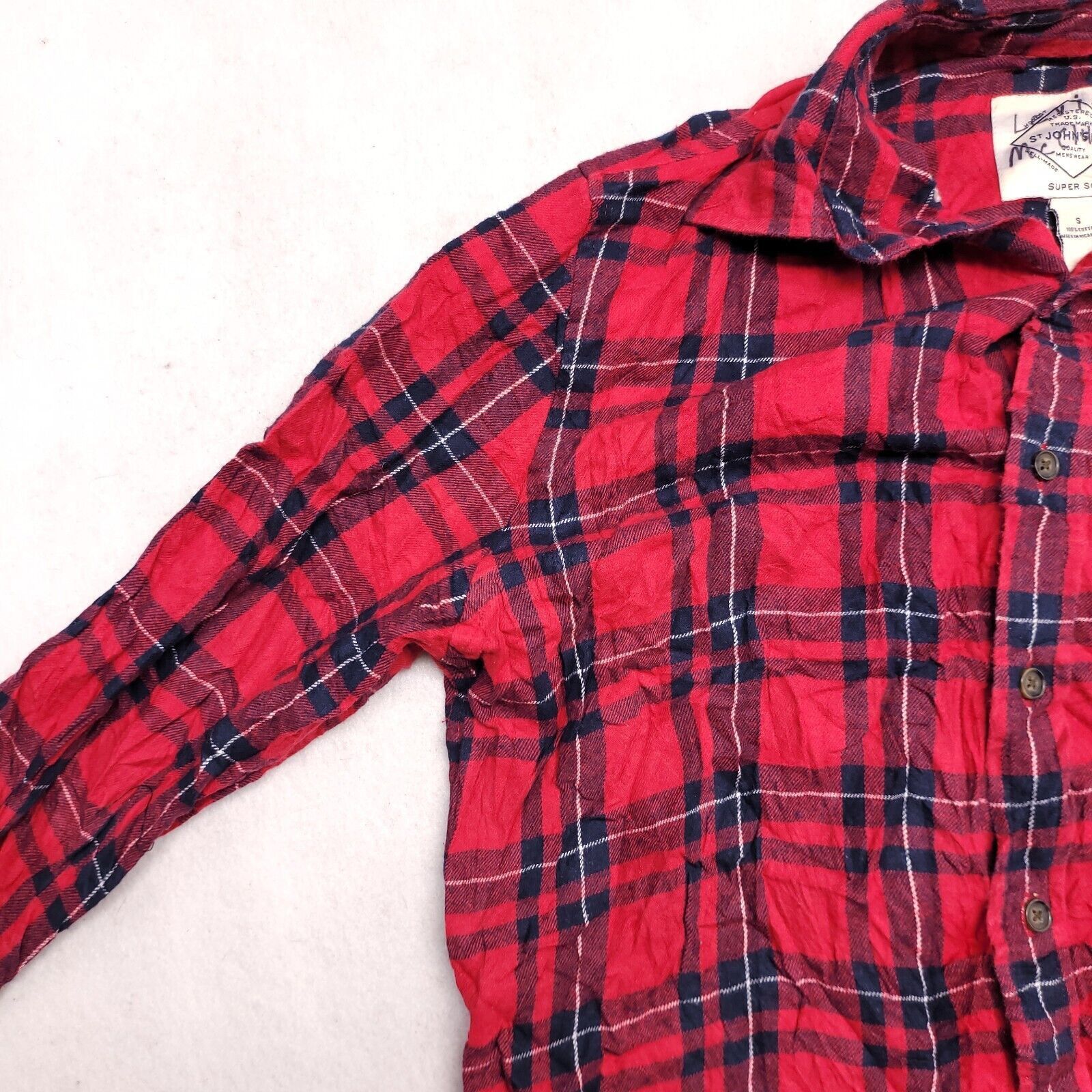 St. Johns Bay St Johns Bay Buffalo Check Flannel Shirt Mens Size S Red Size US S / EU 44-46 / 1 - 4 Thumbnail