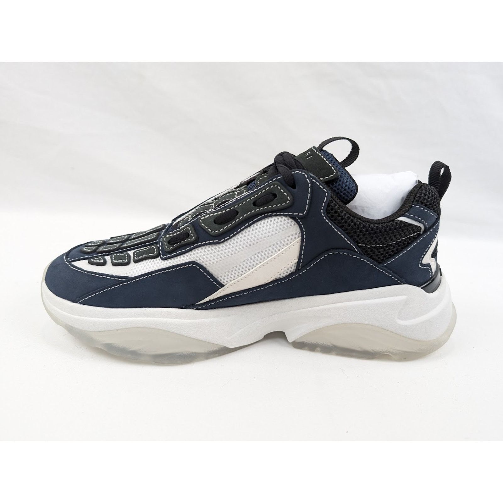 Amiri o1rshd1 Bone Runners Sneakers in Midnight Blue Size US 14 / EU 47 - 7 Thumbnail