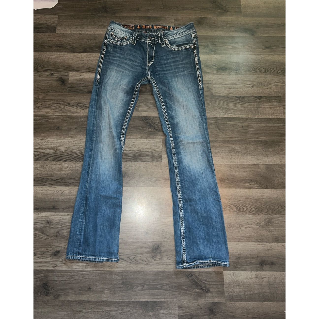 Rock Revival Rock Revival Kai Bootcut Jeans Woman’s Size 32 - See Descrip Size 32" / US 10 / IT 46 - 1 Thumbnail