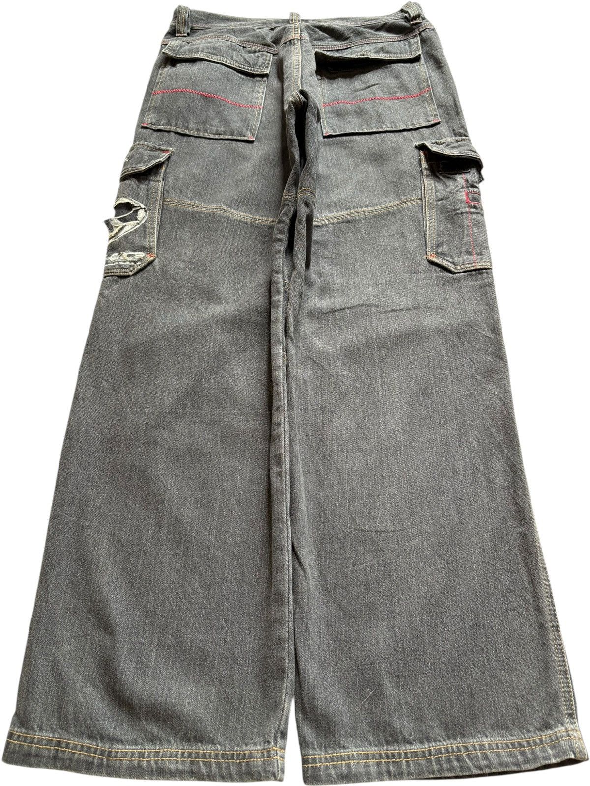 Japanese Brand Vintage Piko Distressed Baggy Cargo Jeans Size US 31 - 2 Thumbnail