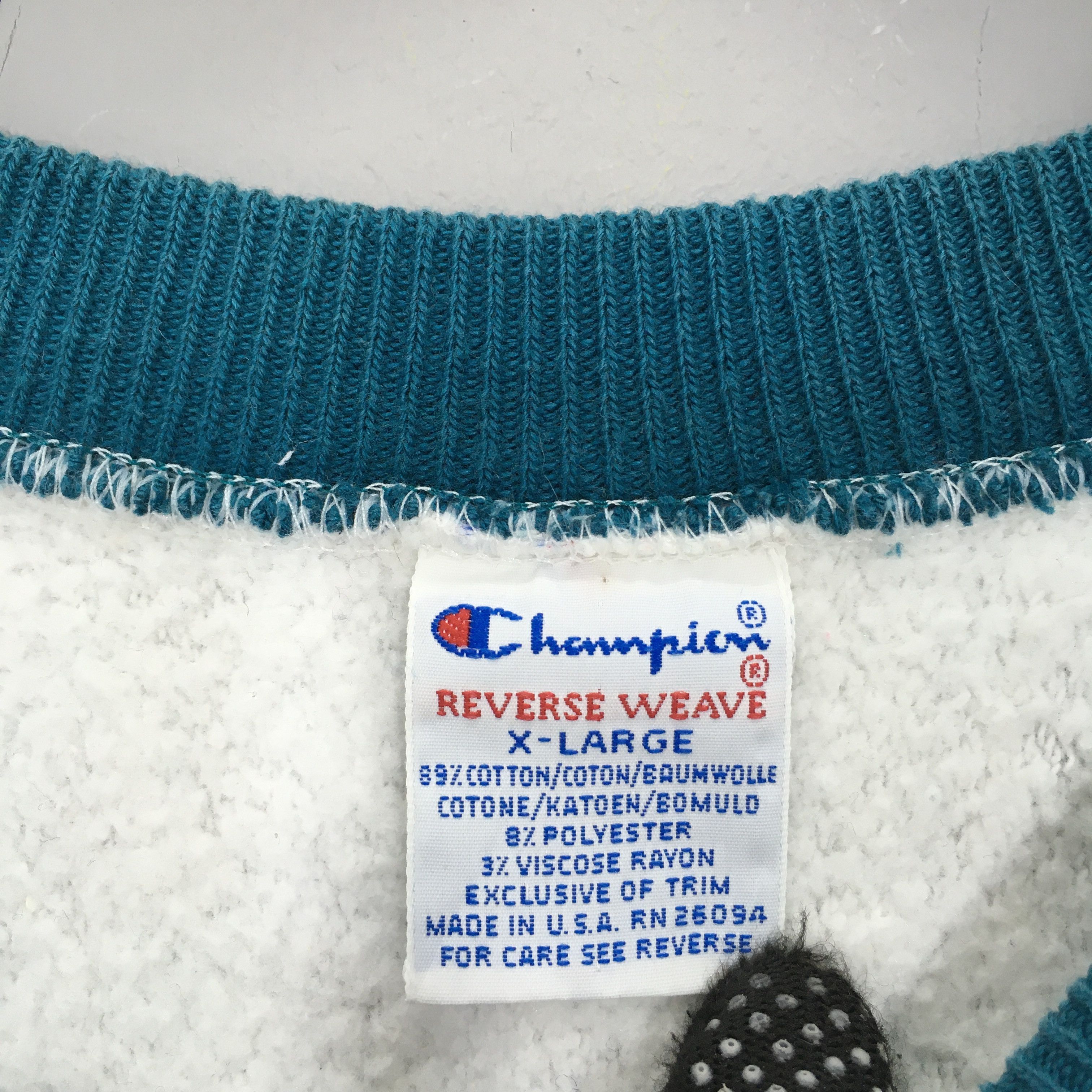 Champion × Vintage Vintage 90s Champion Reverse Weave Sweatshirt XLarge Size US XL / EU 56 / 4 - 6 Thumbnail