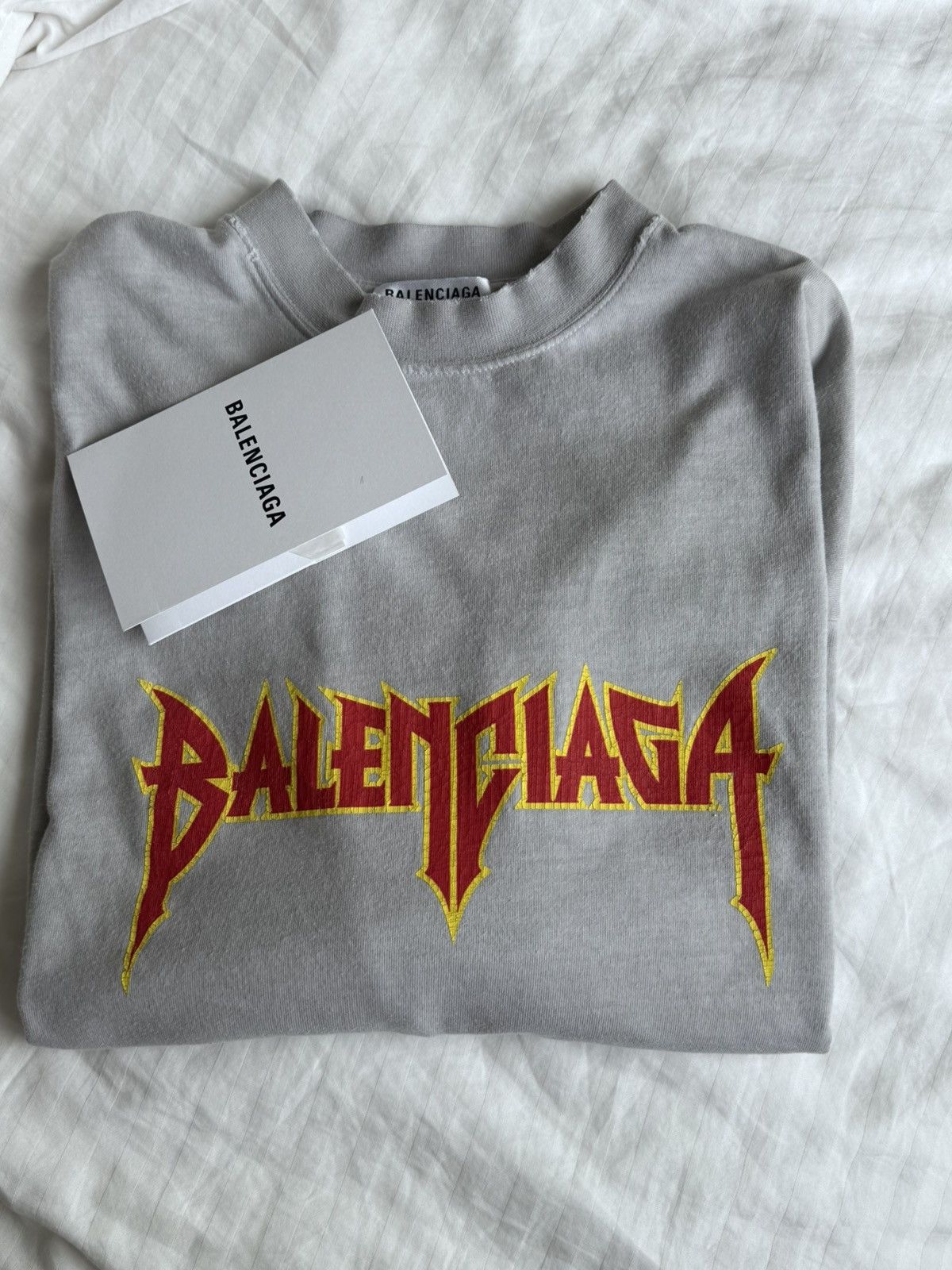 Balenciaga Balenciaga Metal Logo Oversized T-Shirt Size US S / EU 44-46 / 1 - 4 Thumbnail