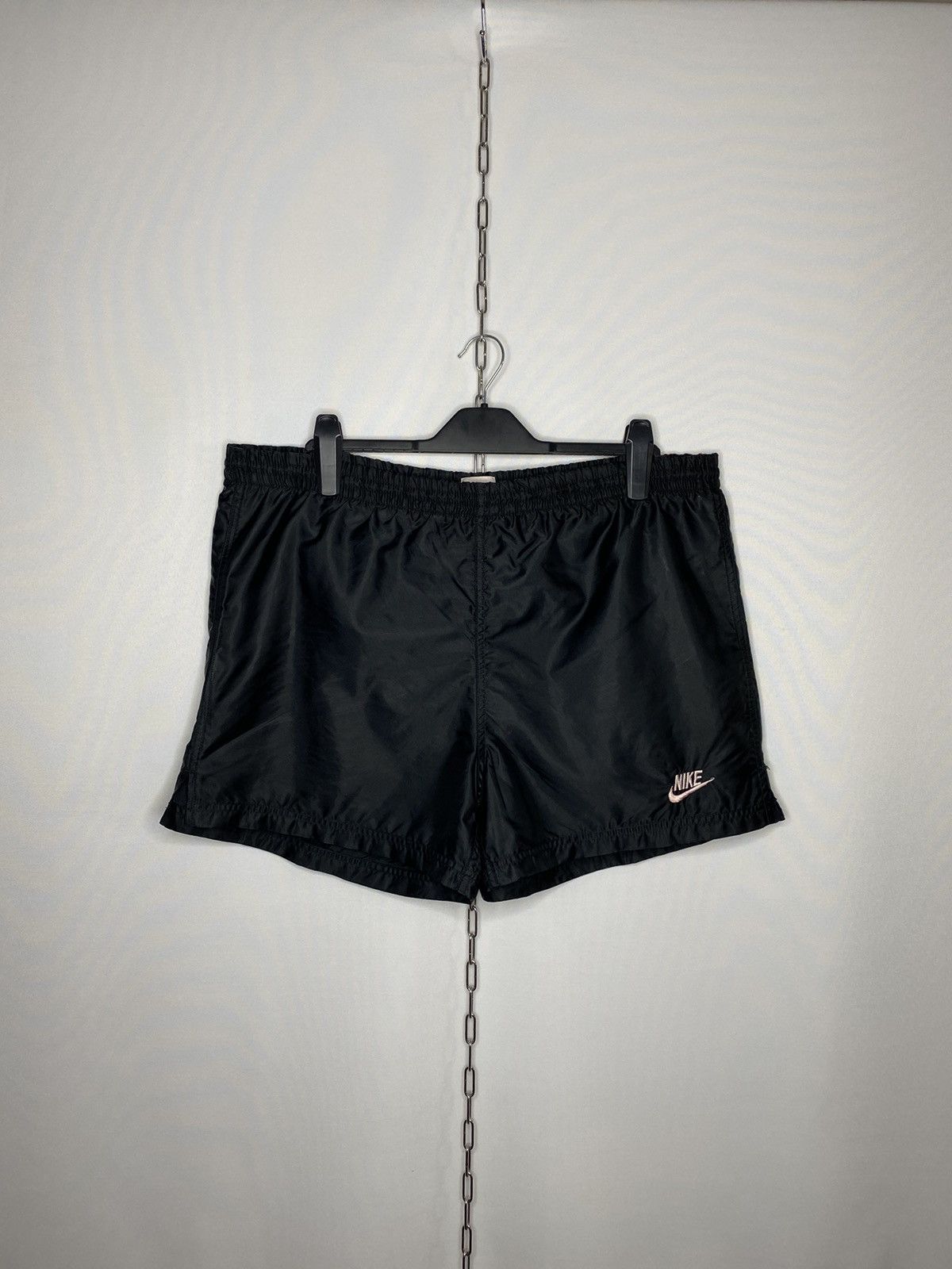 Vintage 80s Nike Nylon Shorts Retro Rare Y2K Drill