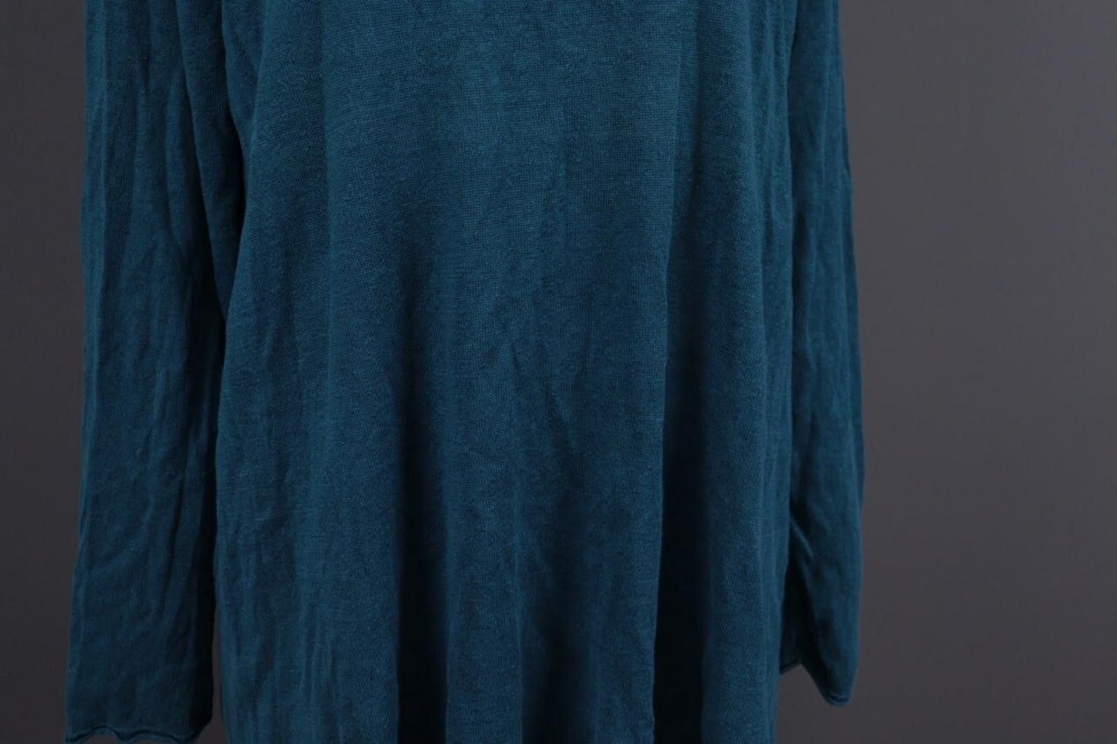 Designer Gudrun Sjoden Blue Linen Lagenlook A-Line Dress Size L Size L / US 10 / IT 46 - 8 Thumbnail