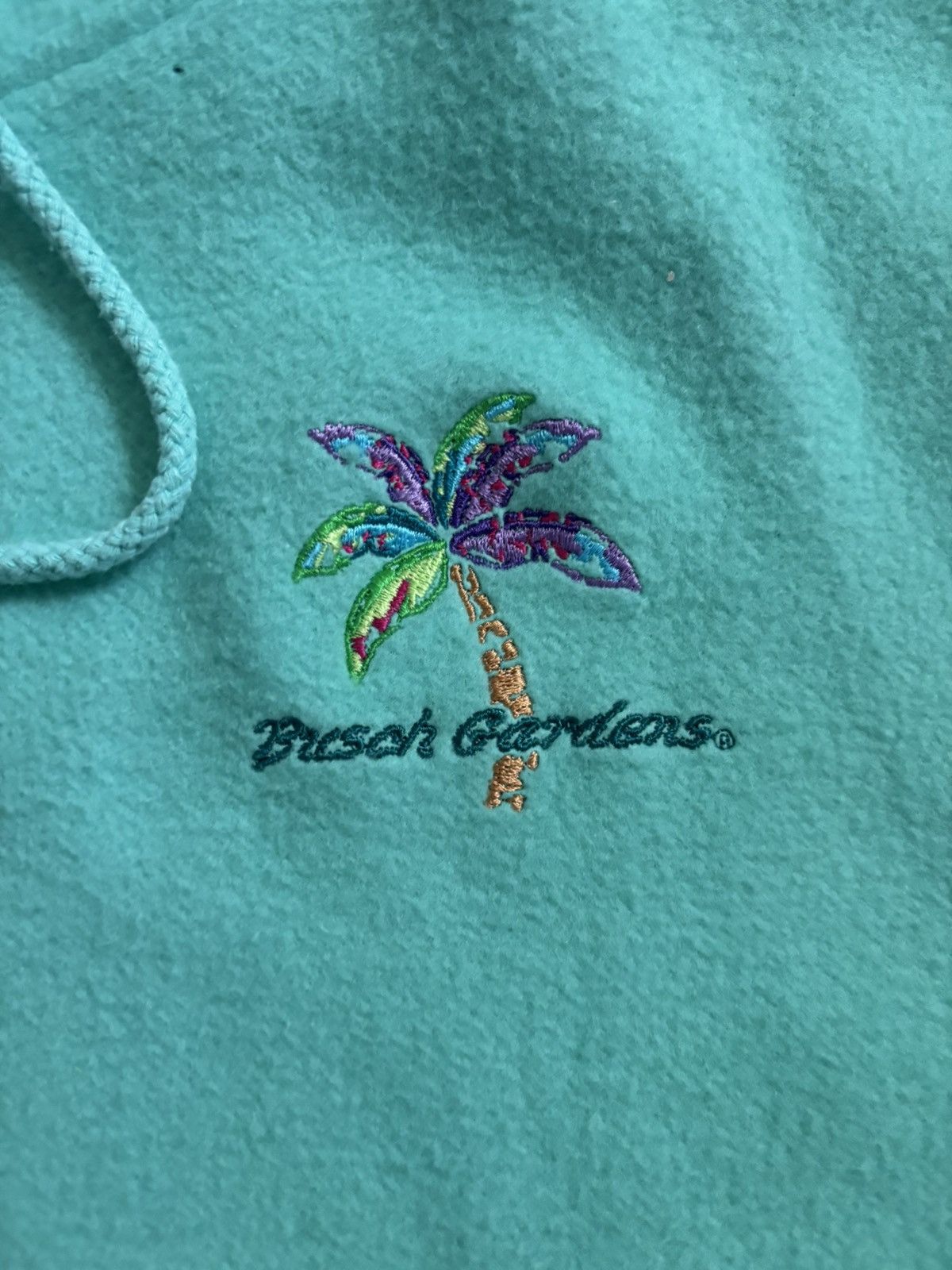 Vintage Vintage Busch Gardens Embroidered Fleece Hoodie / Sweatshirt Size US L / EU 52-54 / 3 - 2 Thumbnail