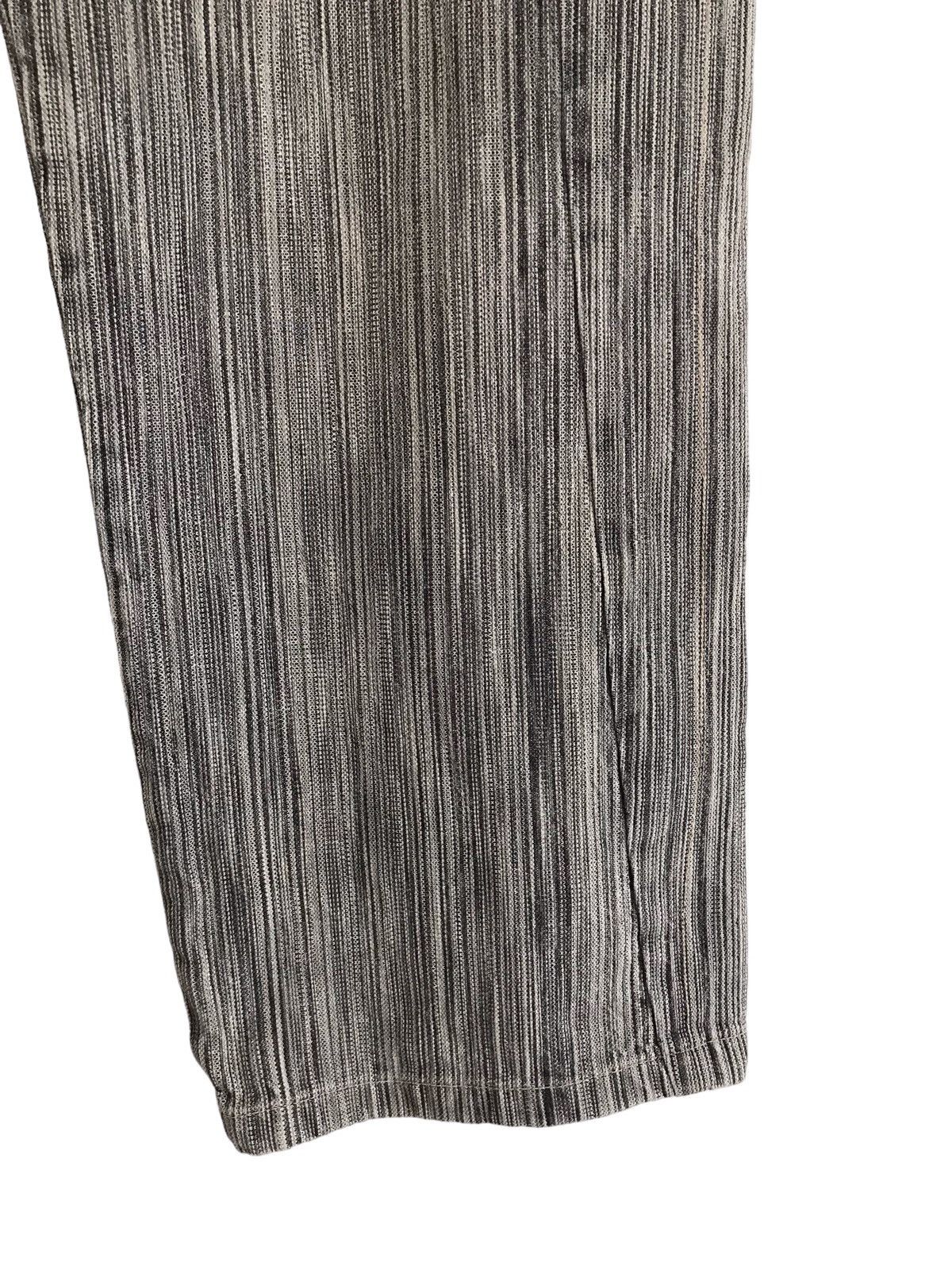 Japanese Brand LBRO Denim Products Japan Asymmetrical Striped Baggy Jeans Size US 30 / EU 46 - 4 Thumbnail