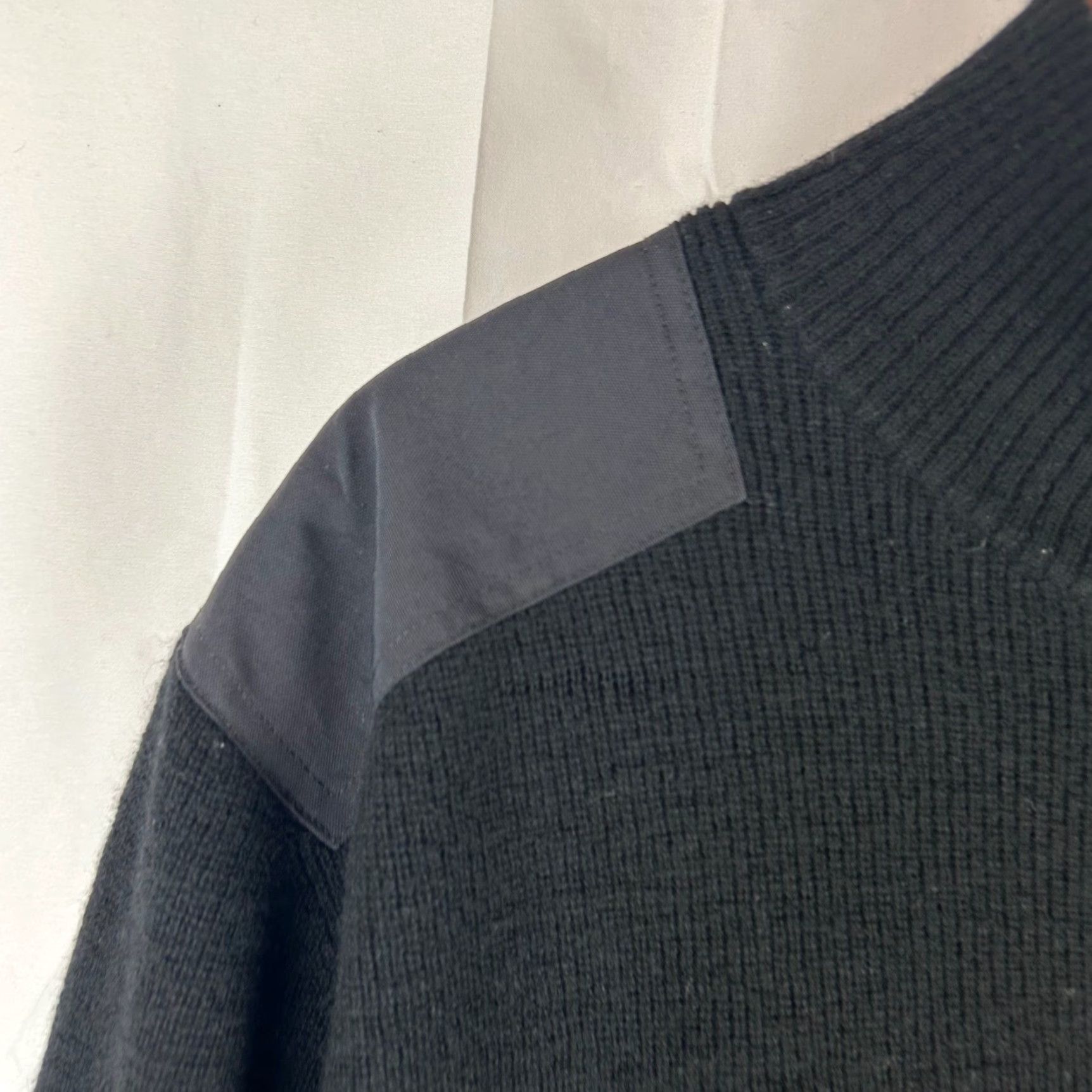 Cutter & Buck Cutter Buck Mens Sweater 1/4 Zip Lambswool Blend Black XL Mock Neck Pockets Golf Knit Pullove r Size US XL / EU 56 / 4 - 3 Thumbnail