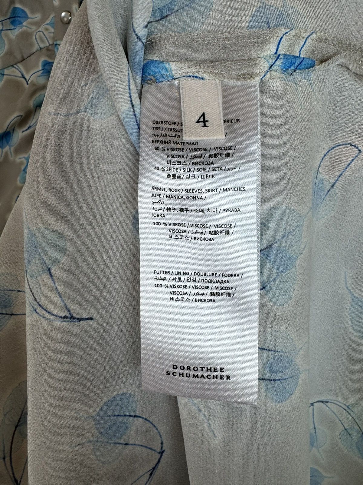 DOROTHEE SCHUMACHER Dorothee Schumacher silk leaves floral maxi dress gown L Size L / US 10 / IT 46 - 14 Thumbnail