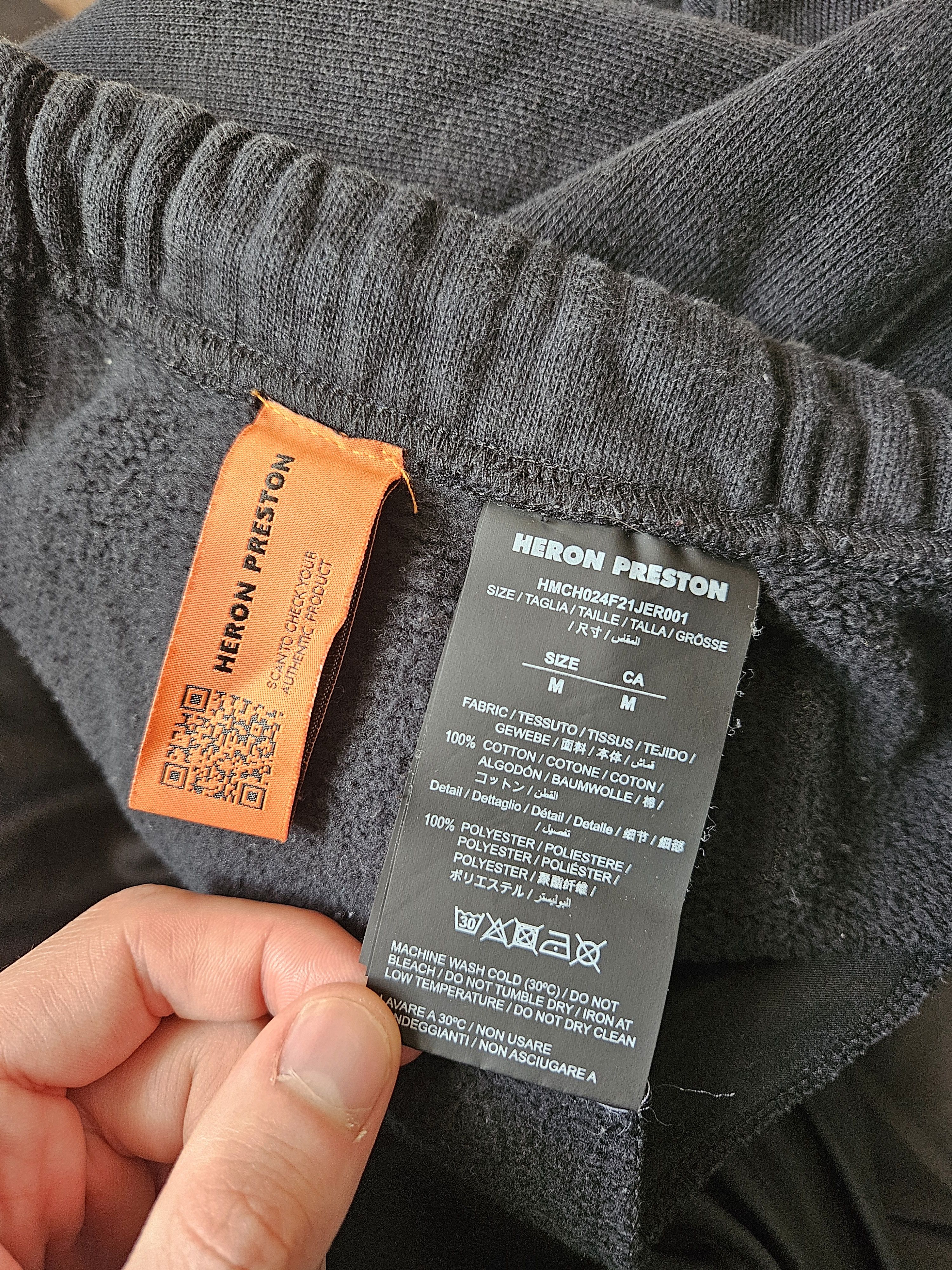 Heron Preston Abstract Print Logo Black Sweatpants Size US 32 / EU 48 - 8 Thumbnail